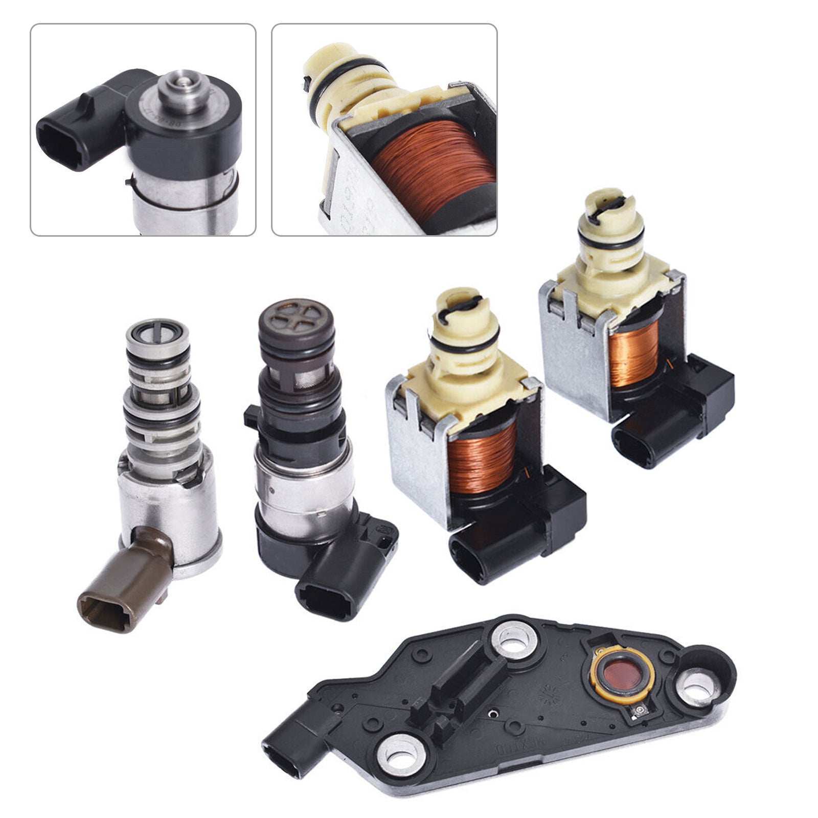 2005-2008 Allure V6 3.6L 3.8L 4 Spd FWD 4T65E Kit Solenóide de Transmissão TCC 2 Shift EPC Switch