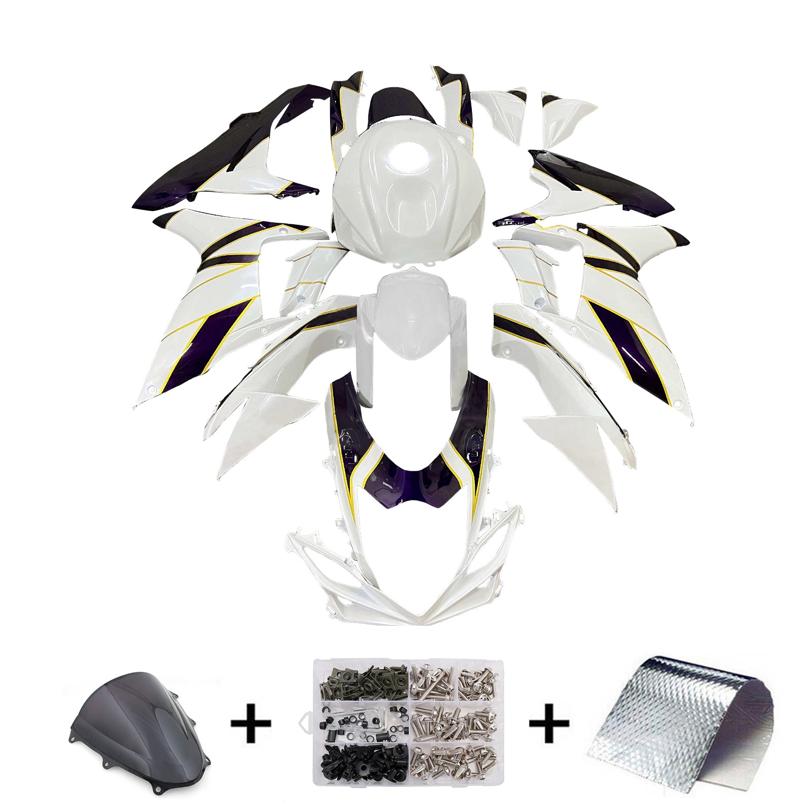 Kit de carénage d'injection carrosserie plastique ABS pour Suzuki GSXR 600/750 2011-2025 K11