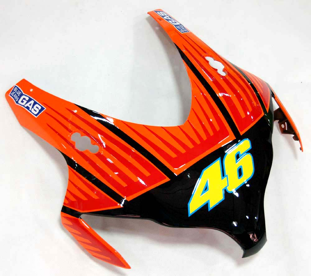 2008-2011 Honda CBR 1000 RR Zwart Groen Valentino Rossi Racing Stroomlijnkappen Generiek