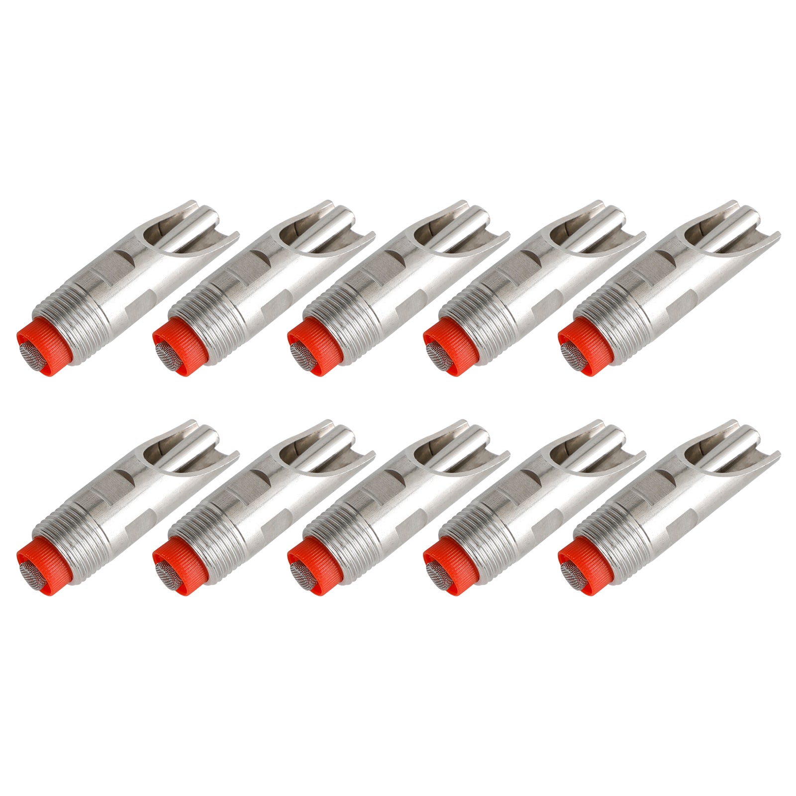 10Pcs Stainless Steel 1/2" Thread Pig Hog Automatic Nipple Drinker Waterer