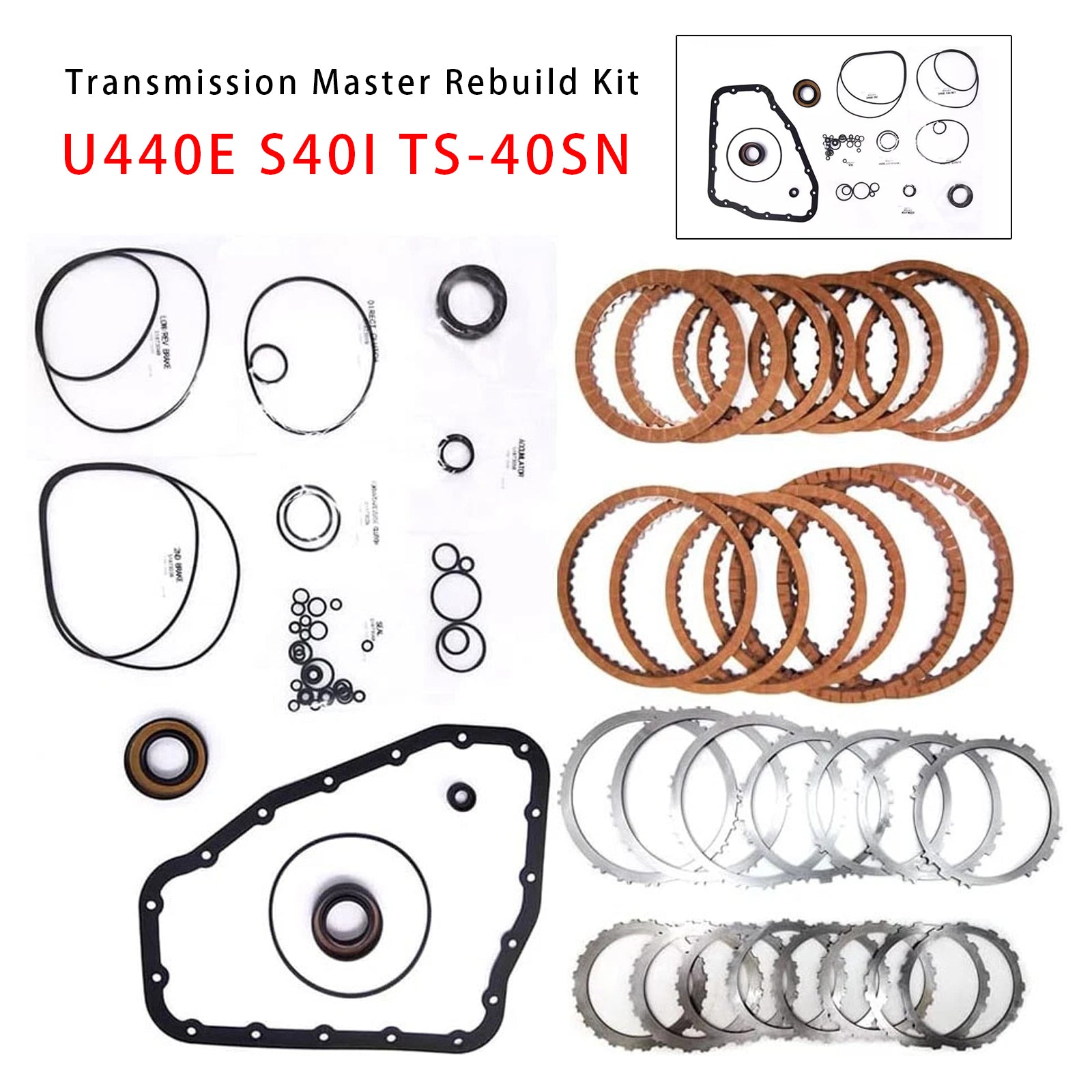 U440E S40I TS-40SN Transmission Rebuild Master Kit Seal Fits For Toyota