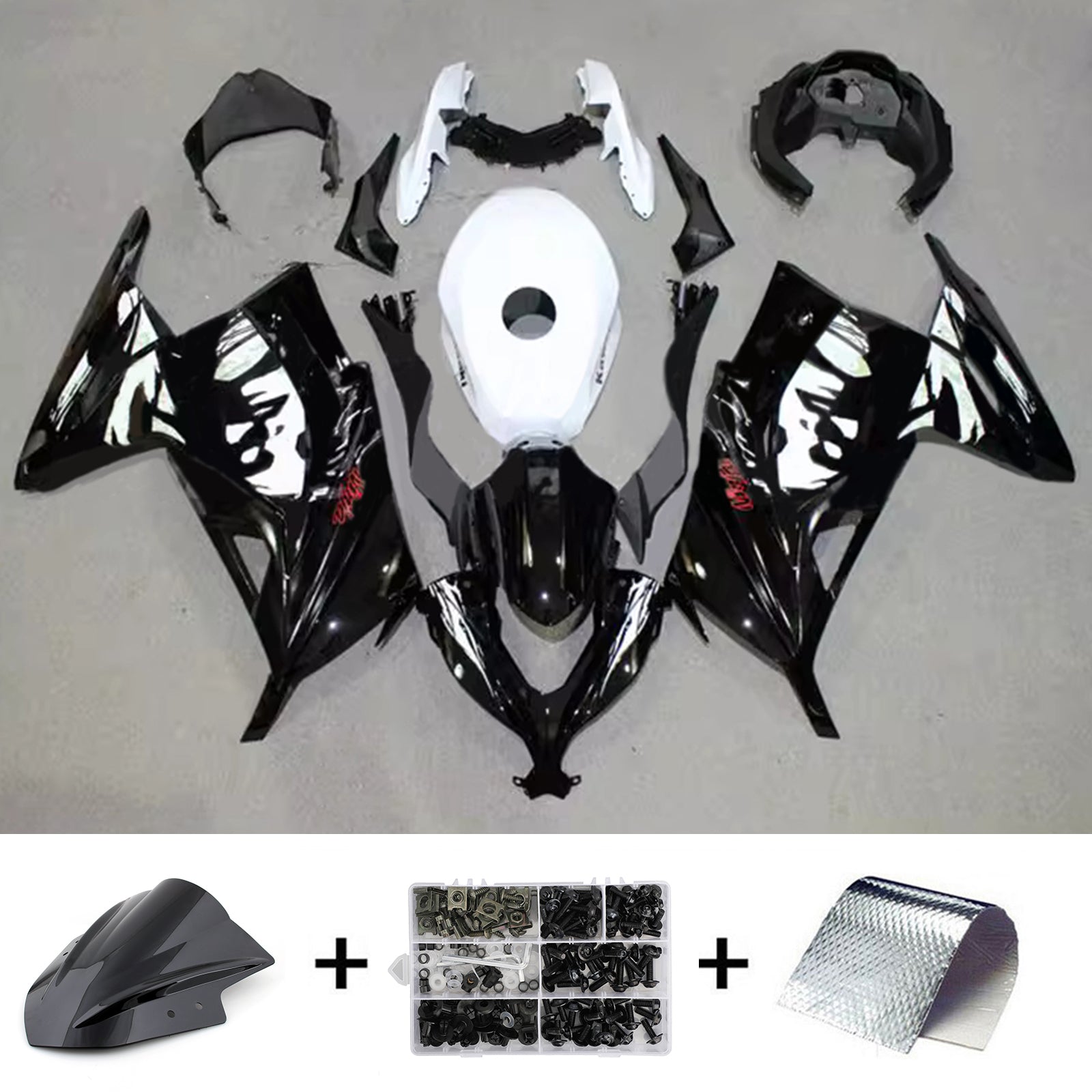 Kit carena iniezione carrozzeria in plastica ABS adatta per Kawasaki EX300 Ninja 300 2013-2024