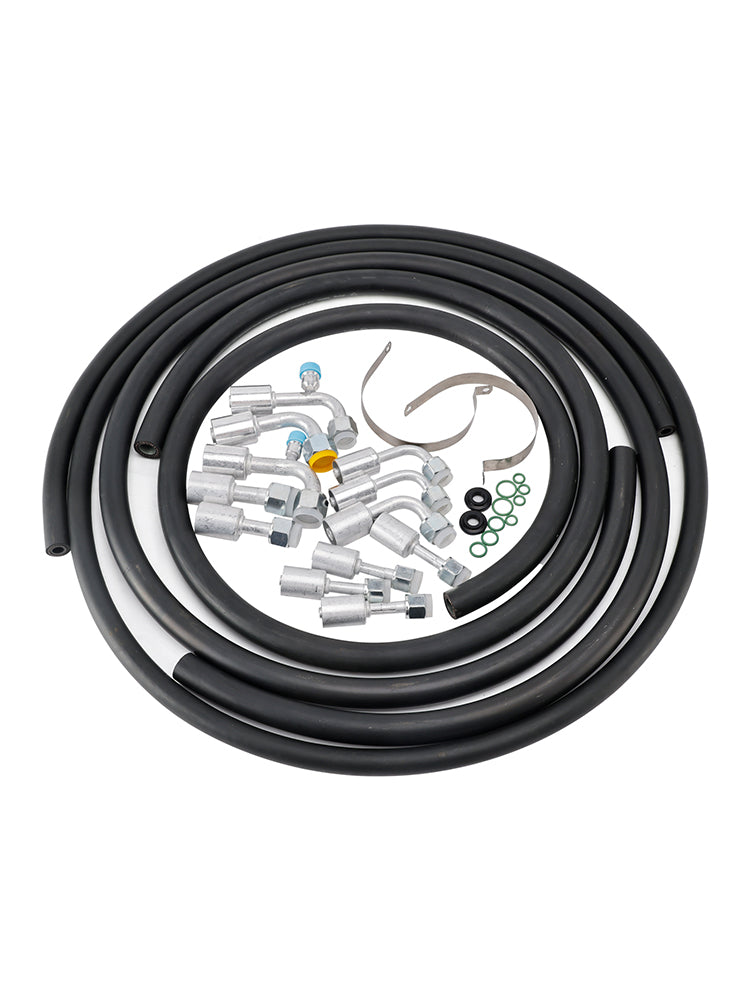 42810100 A/C Hose & Fitting Kit AN6/AN8/AN10 Hoses, Straight & 90° Fittings