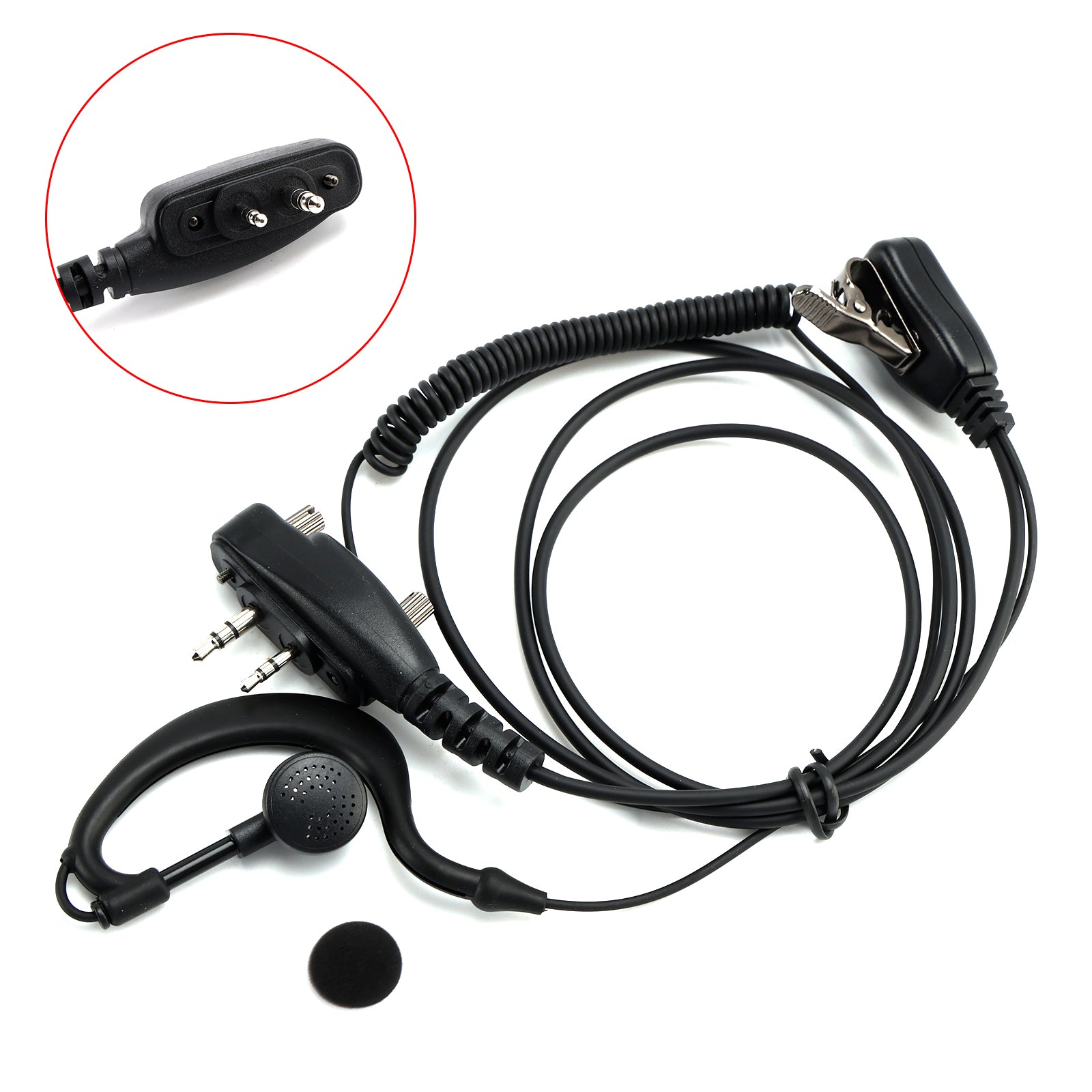 Casque d'écoute incurvé ICOM F1000-011, pour ICOM A16 IC-F3230 F4230D F1100 F2100D