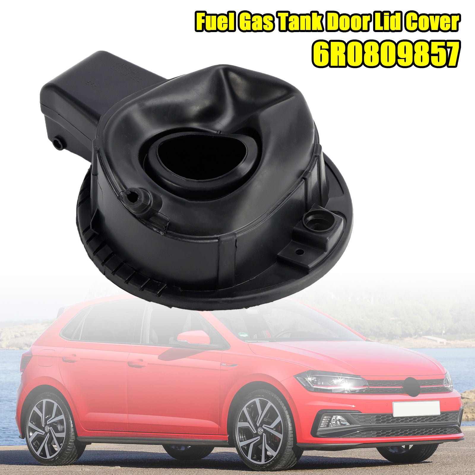 2011-2019 VW Polo gasbrandstoftankdeksel Deurdeksel Flap Cover Cap 6R0809857