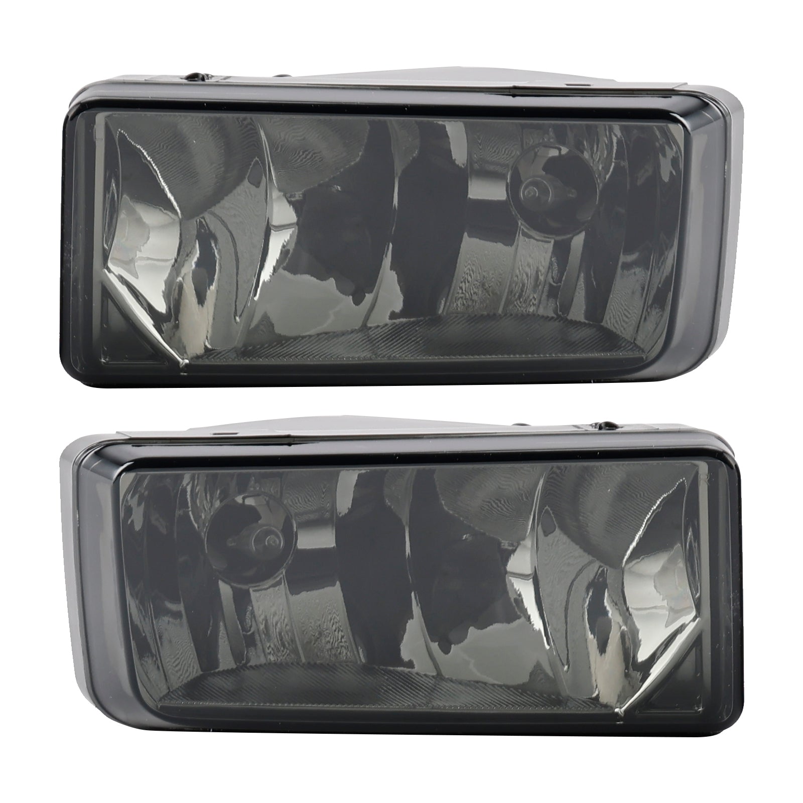 Pair Front Fog Light Lamps With Bulbs For Chevy Silverado 2007-2013 Smoked Lens