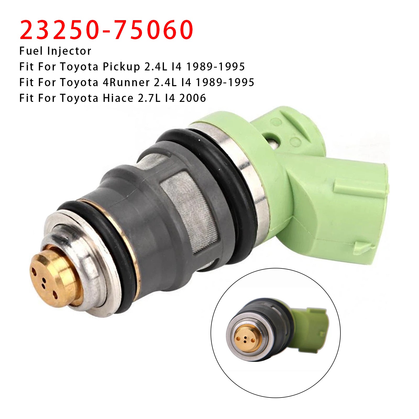 1Pcs Fuel Injector For Toyota Pickup 4Runner Hiace 2.4L 1989-1995 23250-75060