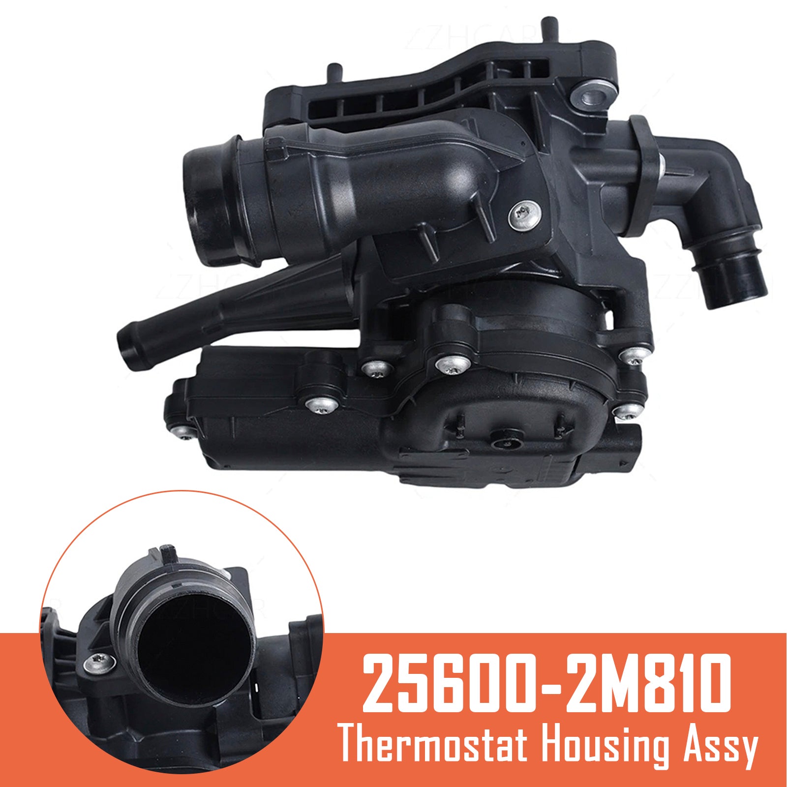 Thermostat Housing Assy for Hyundai Sonata 1.6L L4 2020-2023 25600-2M810