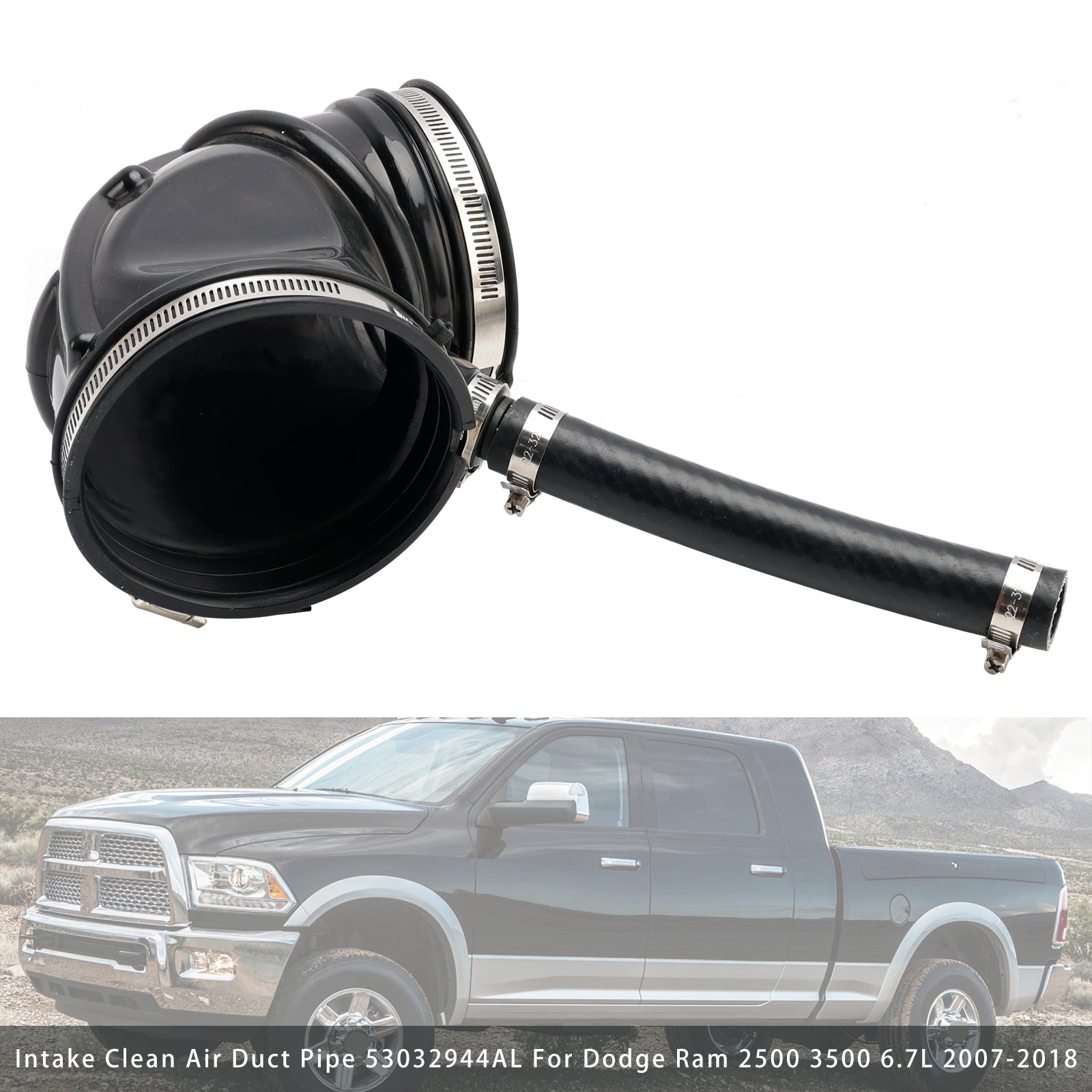 Inlaat Schone Luchtkanaal Pijp 53032944AL Voor Dodge Ram 2500 3500 6.7L 2007-2018