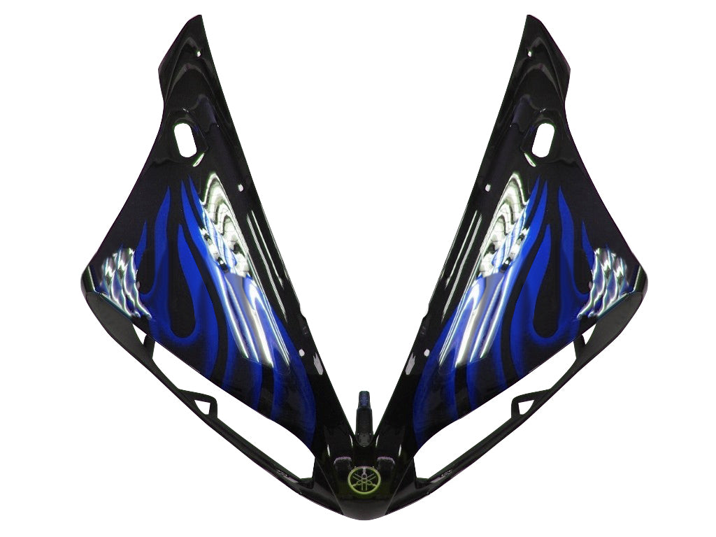 2004-2006 Yamaha YZF-R1 Carénages de course flamme noire et bleue générique