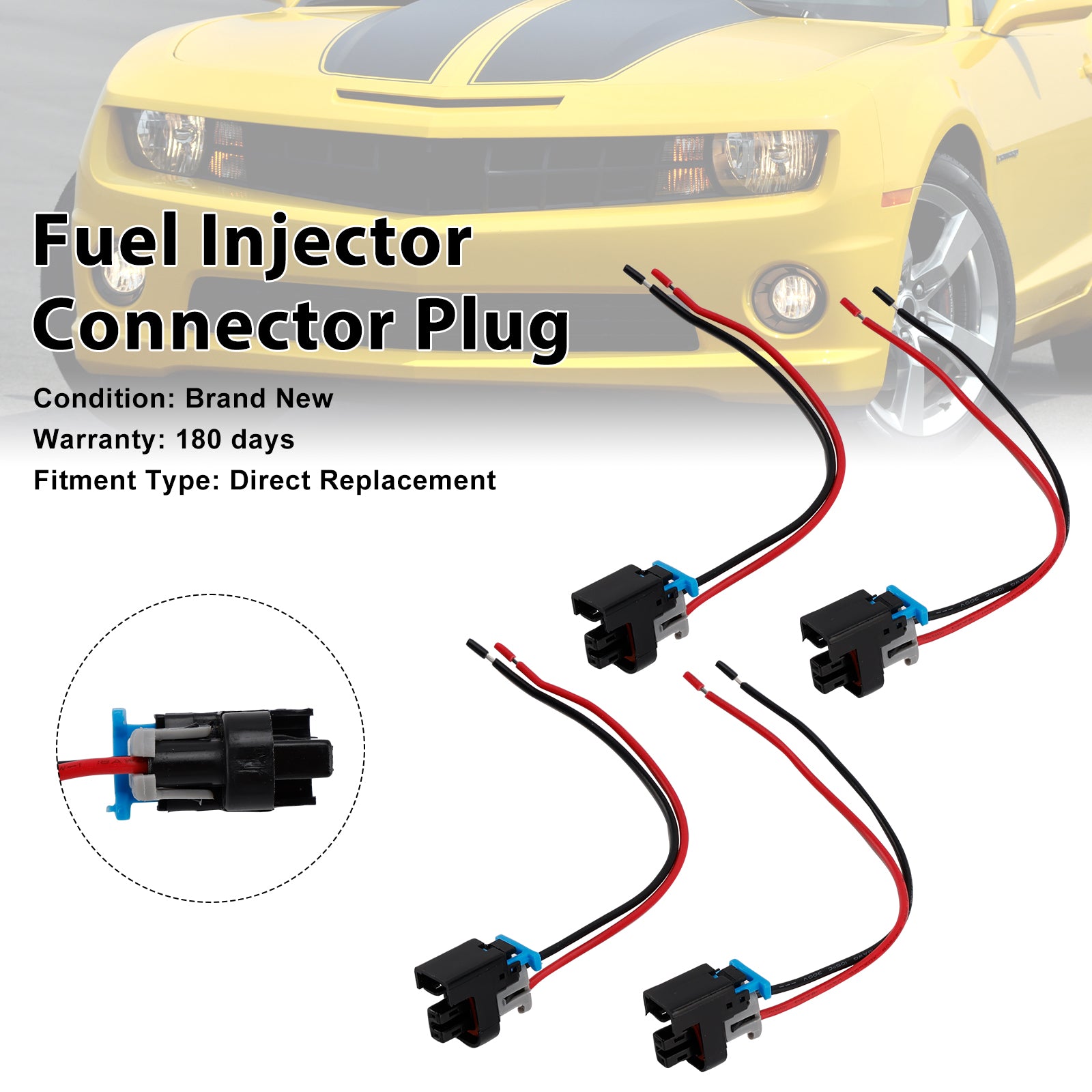 Connecteur d'injecteur de carburant, 4 pièces, Clip de prise, queue de cochon, déconnexion rapide, adapté à Buick