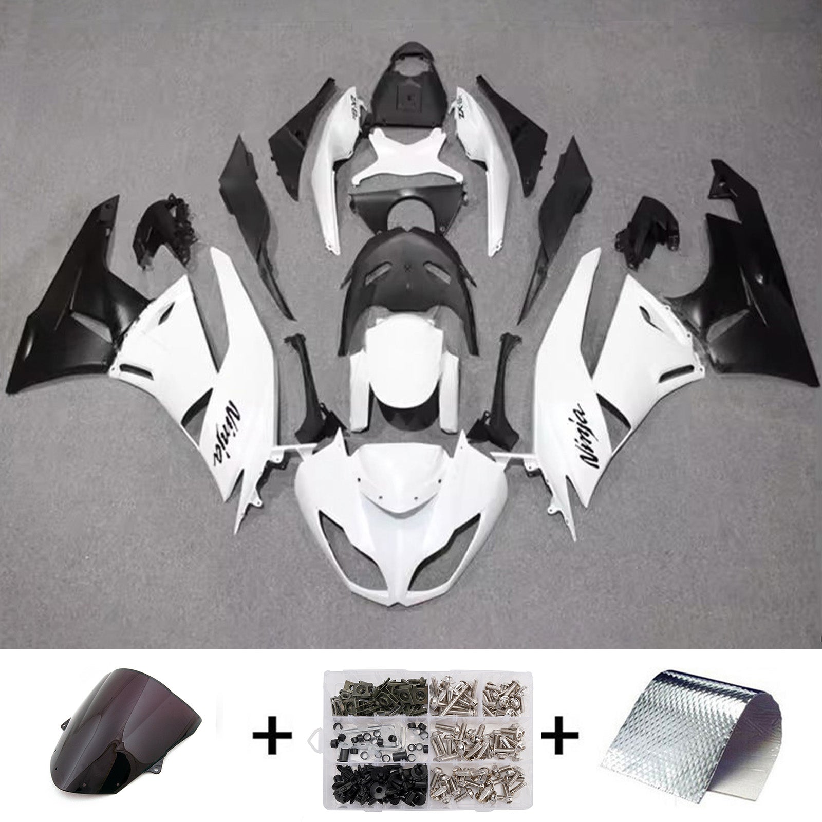 Injection Fairing Kit Bodywork Plastic ABS fit For Kawasaki ZX6R 636 2009-2012