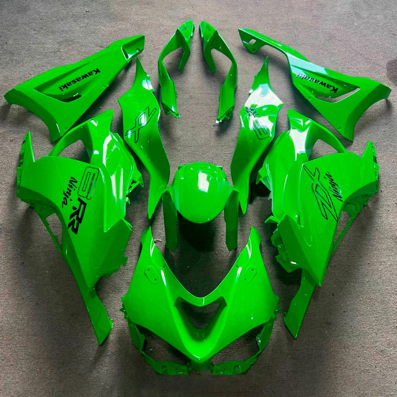 Kit carenatura iniezione carrozzeria in plastica ABS adatta per Kawasaki ZX-6R 2024-2025
