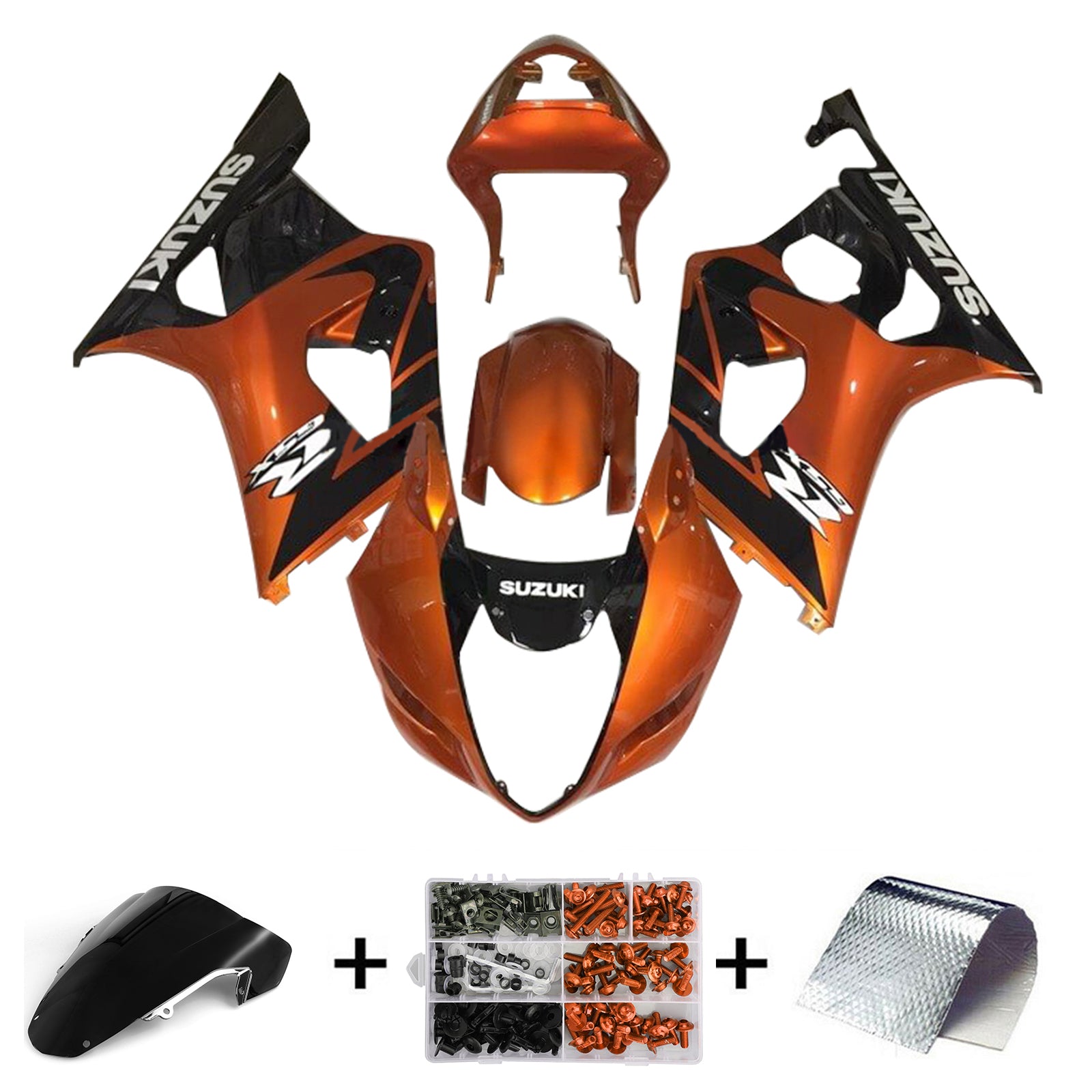 2003-2004 Suzuki GSXR1000 K3 Injection Fairing Kit Karosseri Plast ABS