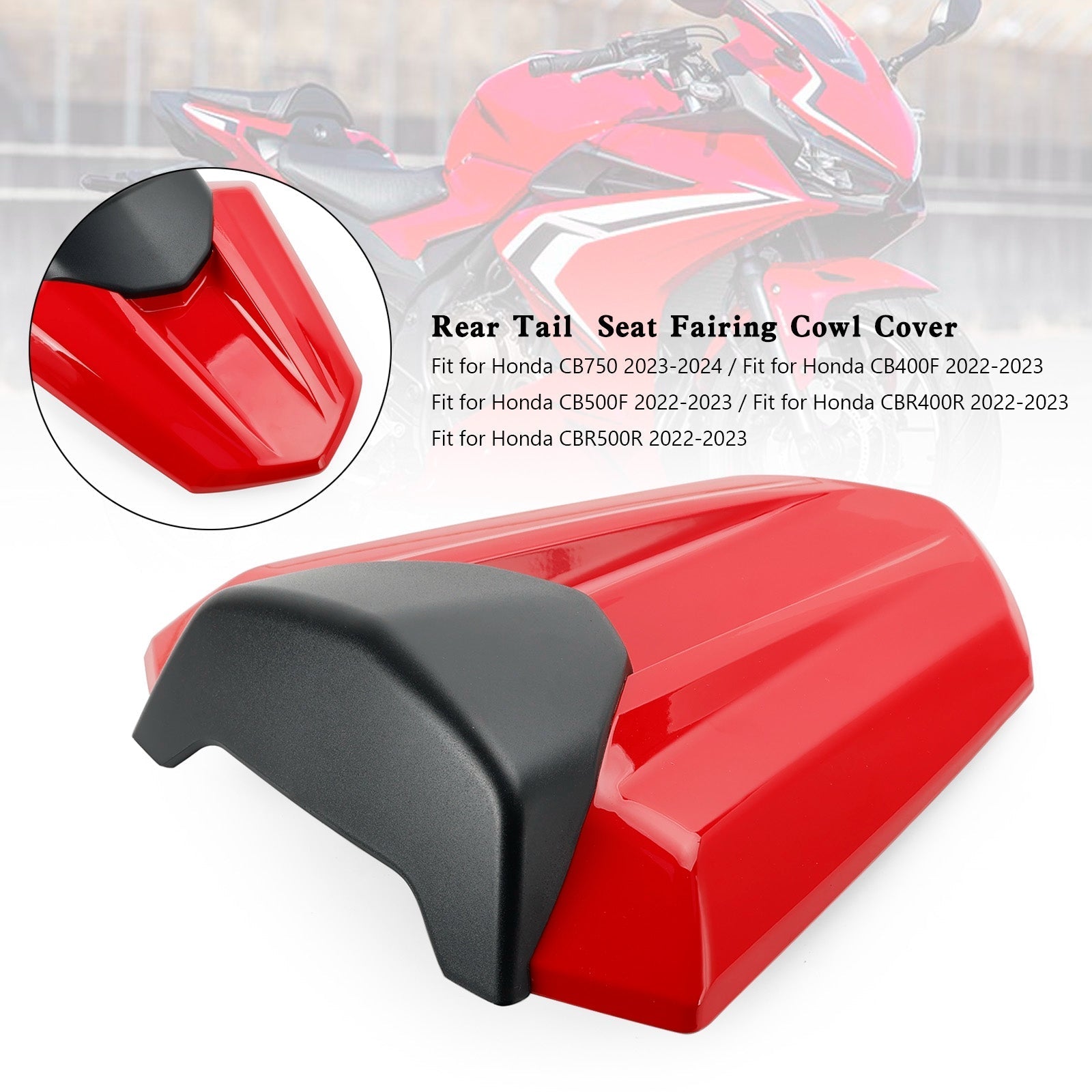 Housse de carénage de siège arrière Honda CBR500R 2022-2023