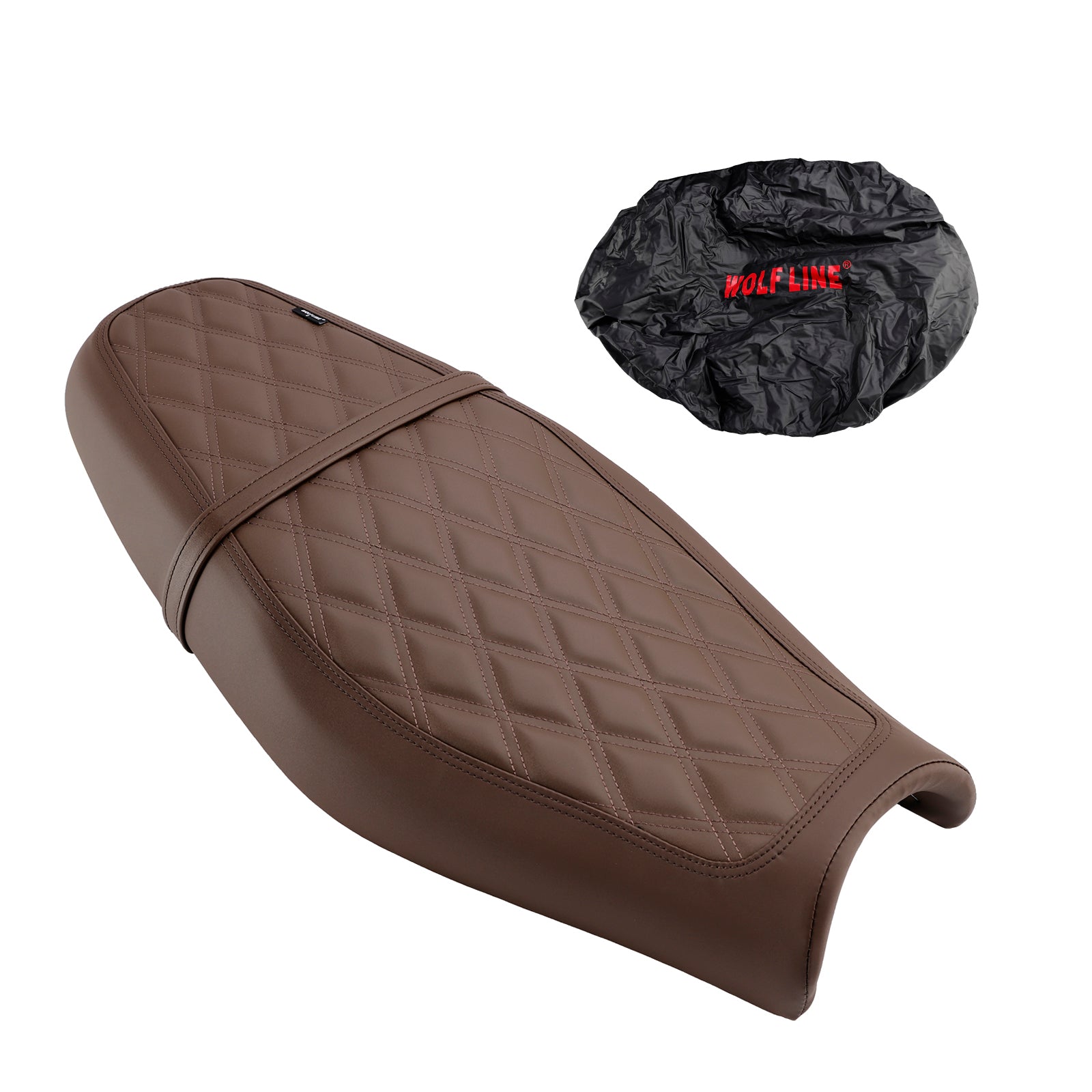 Asiento del pasajero delantero cojín trasero inferior negro para Street Twin Speed ​​Twin BrownS