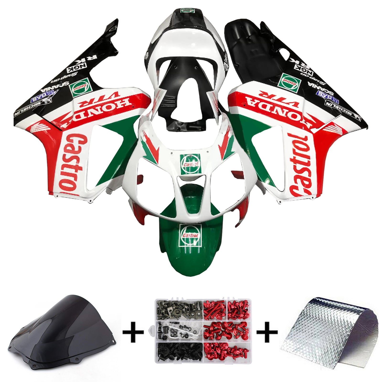 Kit de carénage d'injection Honda VTR1000 RC51 2000-2006, carrosserie en plastique ABS