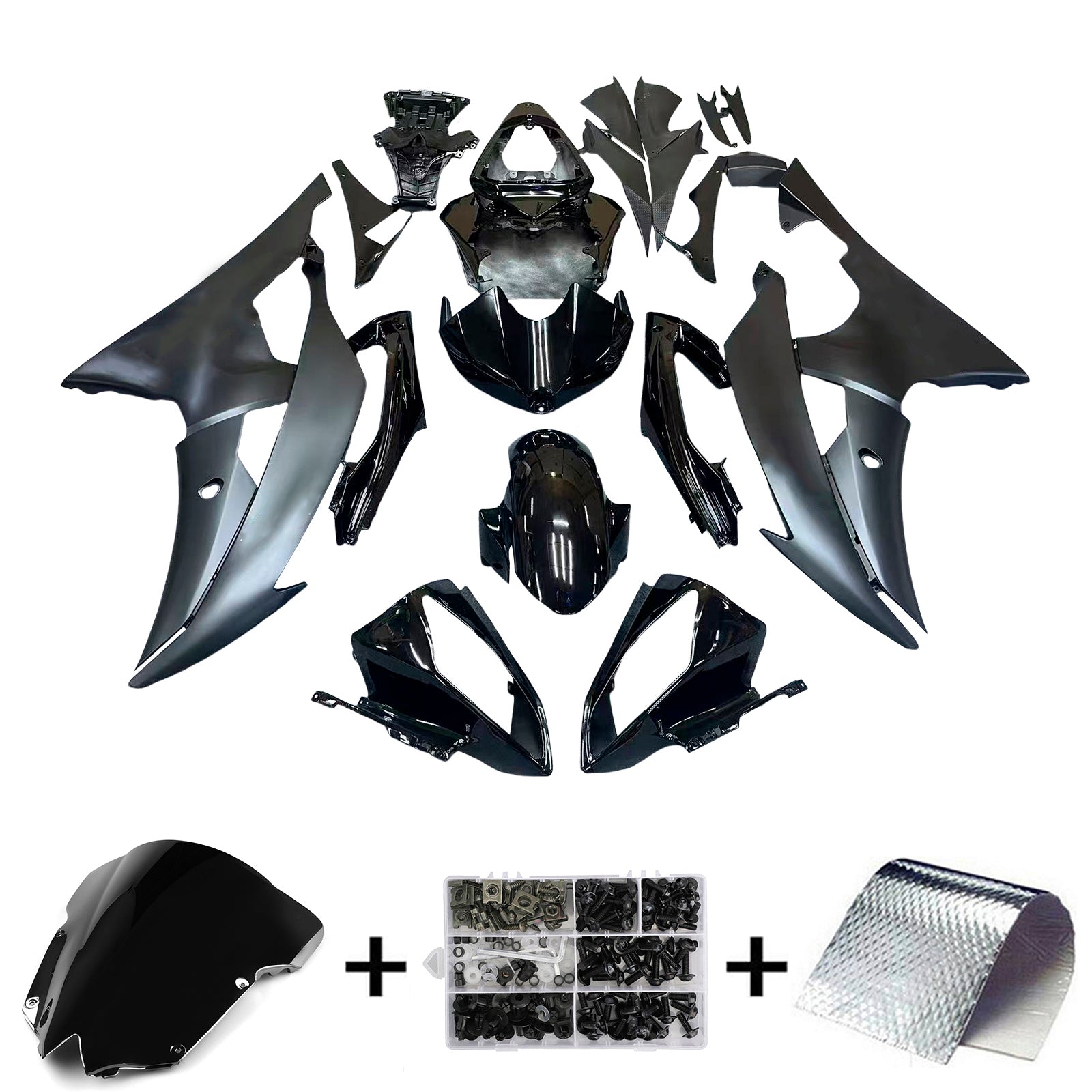 Injection Fairing Kit Bodywork Plastic ABS fit For Yamaha YZF 600 R6 2008-2016