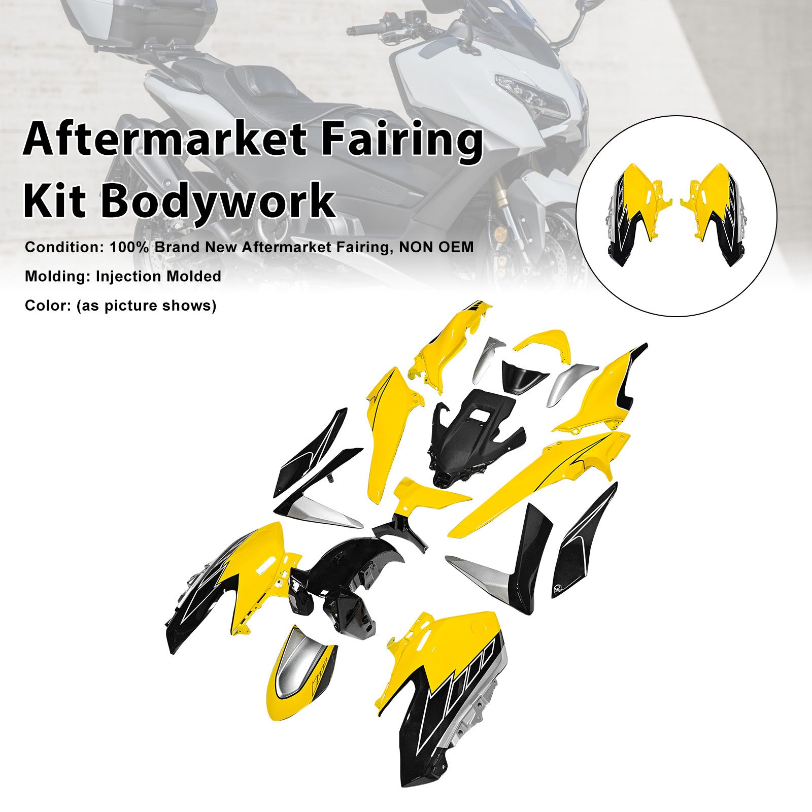 Kit de carénage de carrosserie par injection pour Yamaha TMAX560 2025-2026