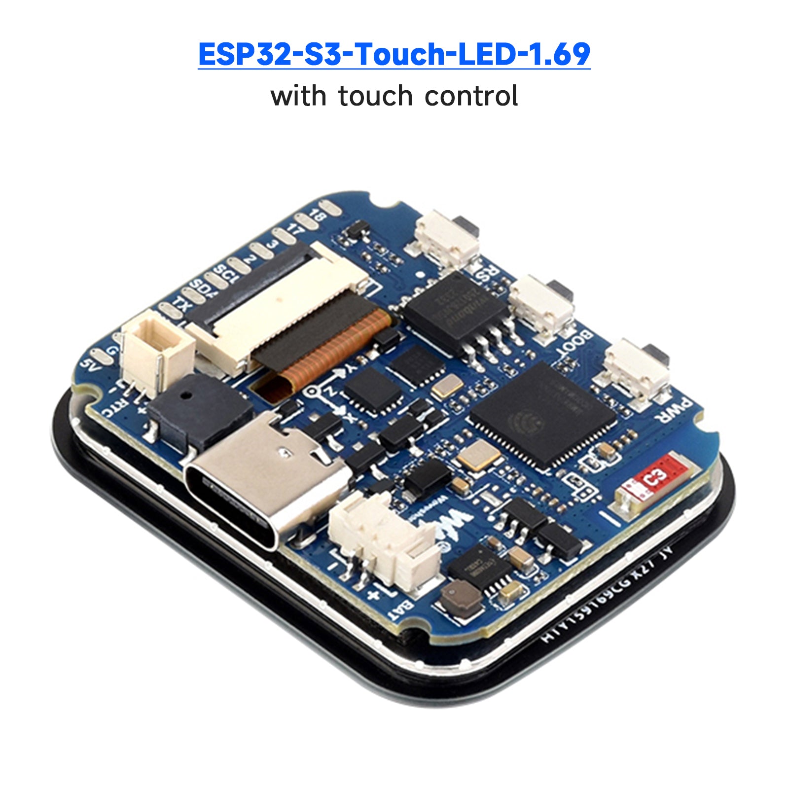 ESP32-S3 1,69 inch touchscreen-ontwikkelbord 240 MHz processor WIFI Bluetooth