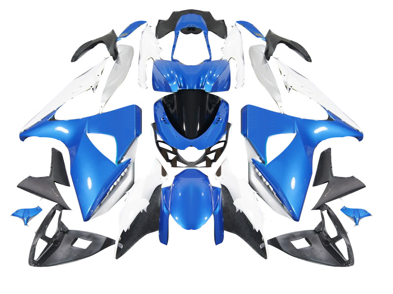 2009-2016 Suzuki GSXR 1000 Blue & White GSXR Racing Fairings Generic