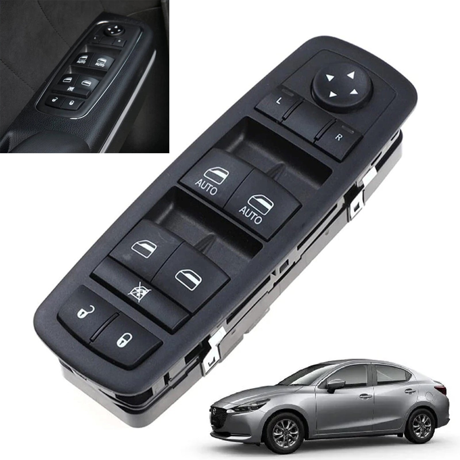 Power Window Switch Left Side 68262253AA For Dodge Charger Sedan 2015-2019