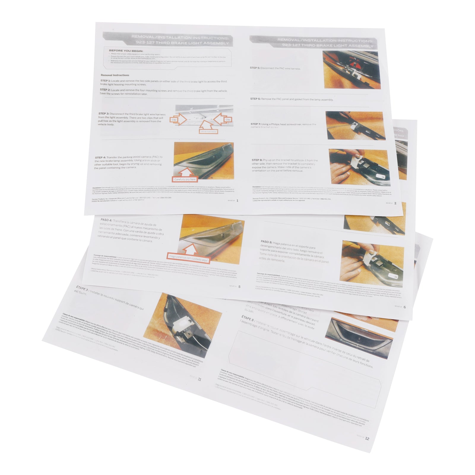 2018-2019 Ford Transit 150 250 350 350HD 3. brzdové svetlo zastavovacie svetlo 923-127