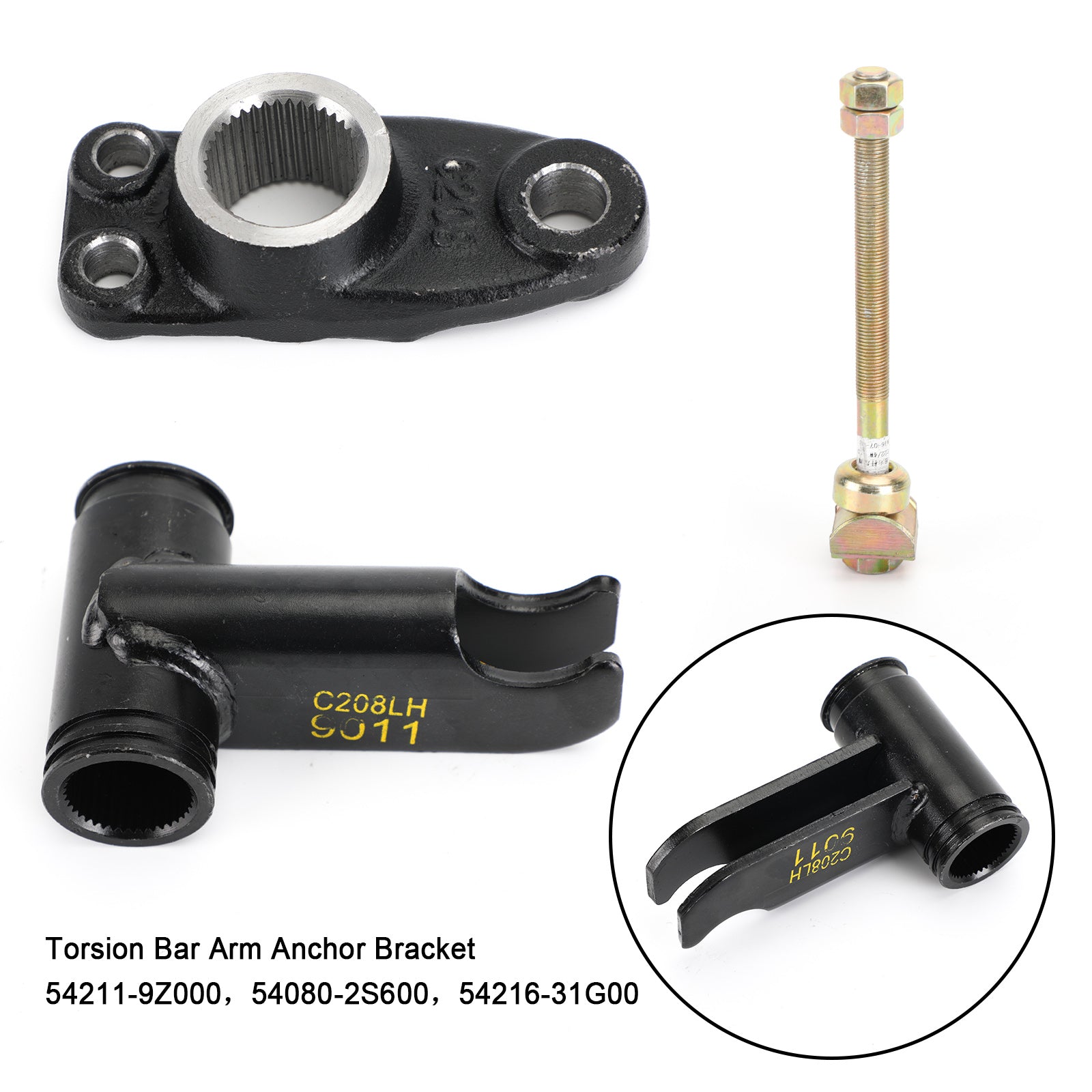 Soporte de anclaje de brazo de barra de torsión lado izquierdo para Nissan Xterra Frontier V6 1999-2004