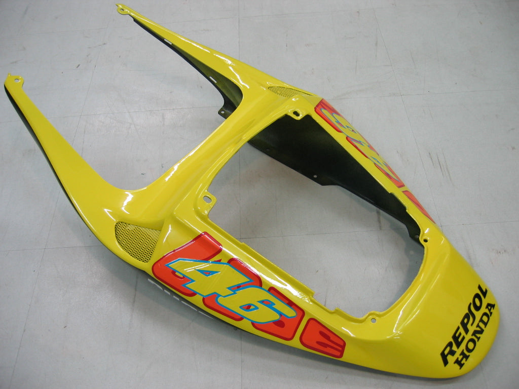 2005-2006 Honda CBR 600 RR Yellow Black Valentino Rossi Racing Fairings Generic