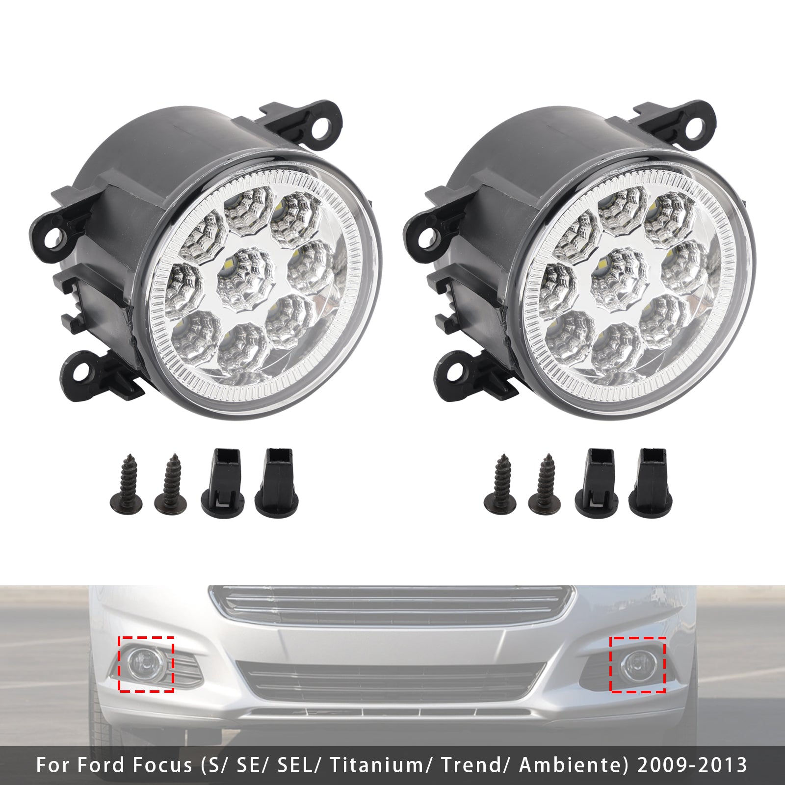 Pár LED denné hmlové svetlá pre Nissan Frontier 2005-2019 84501AJ00A