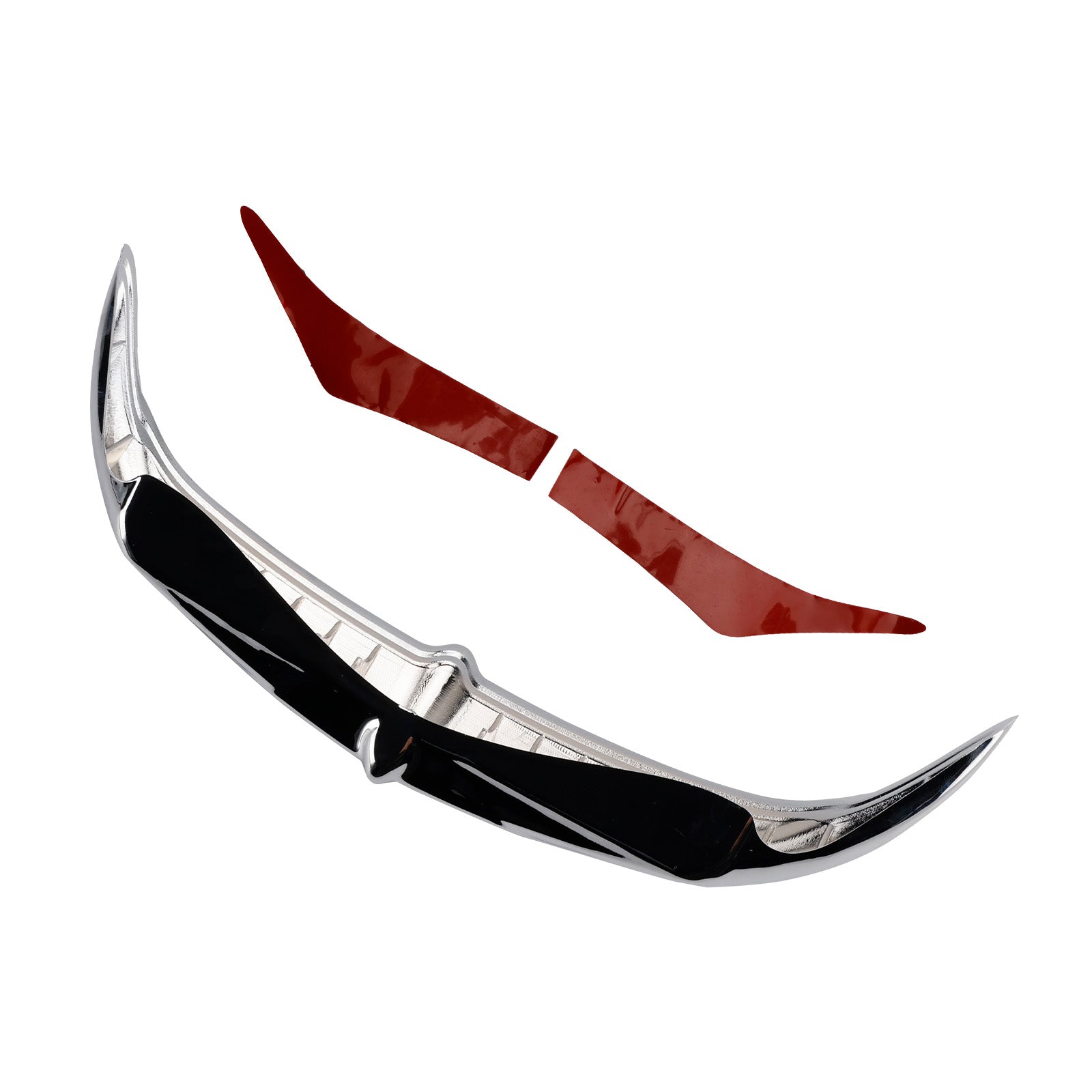 Bat Brow Batwing Fairing Accent Trim For Electra Street Glides Trikes 96-13