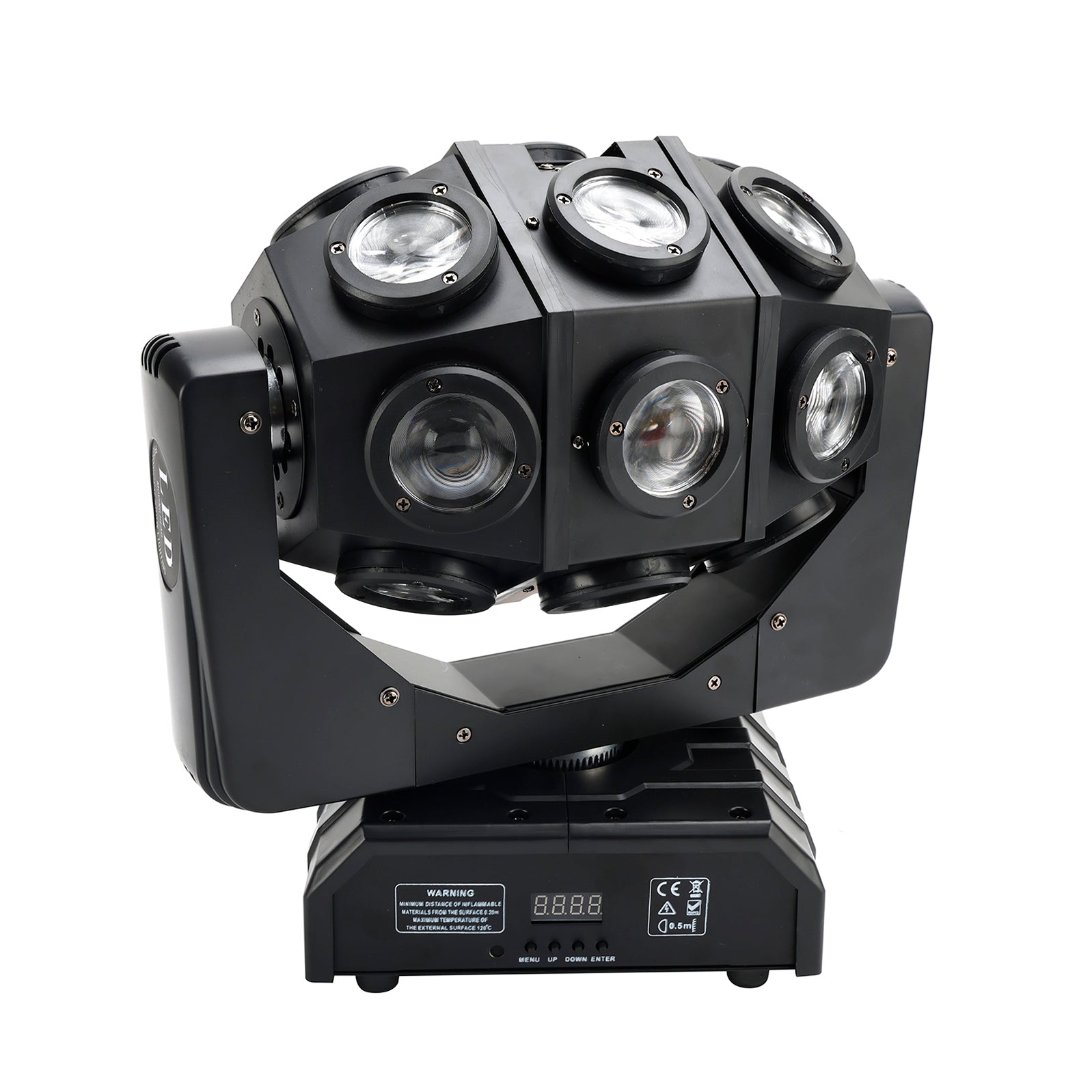 180W rörligt huvud 18 LED roterande stråle DMX scenljus RGBW DJ Disco Party Effect