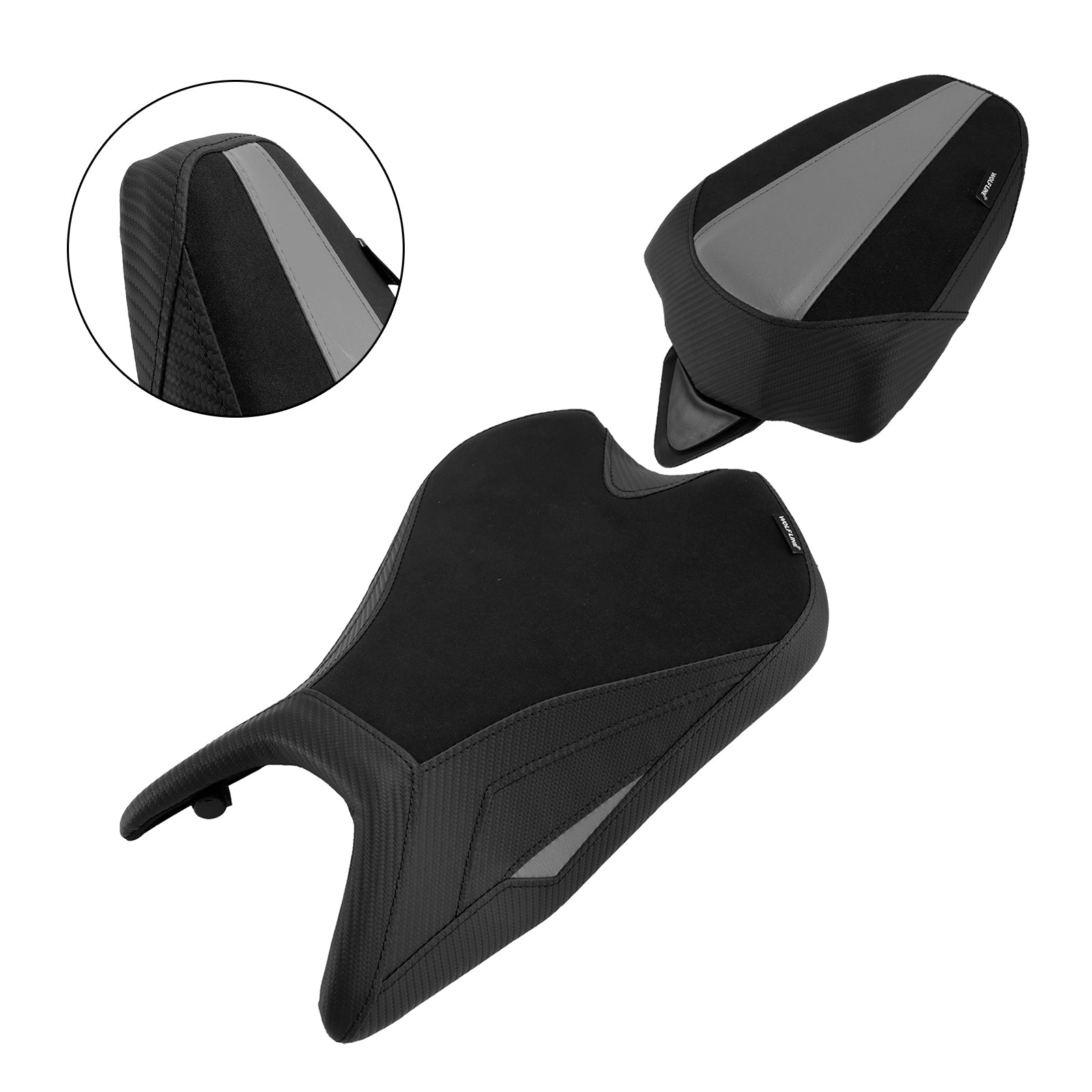 Lower Front W/ Rear Seat Driver Pillion Gray For Aprilia Rs457 Rs 457 2024-2025