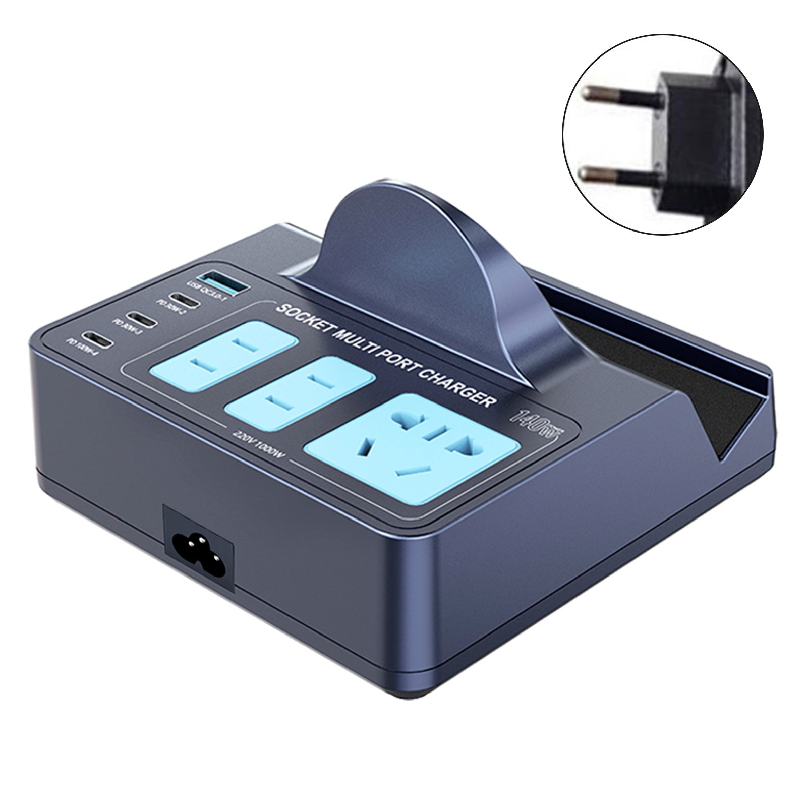 140W Smart Wireless Fast Charging Socket High Power PD100W Notebook QC Charging Mobile Phone Charger EU Plug