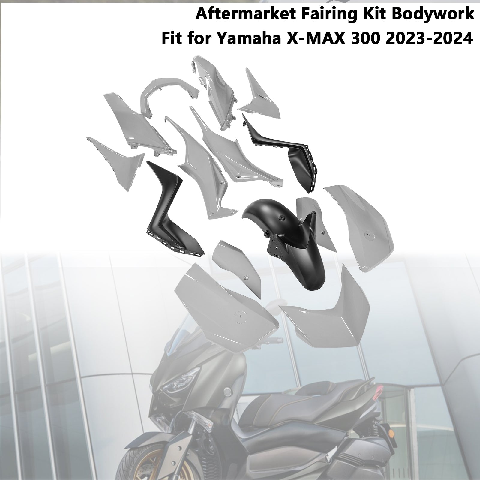 2023-2024 Yamaha X-MAX 300 XMAX Injection ABS Bodywork Fairing Kit 13#