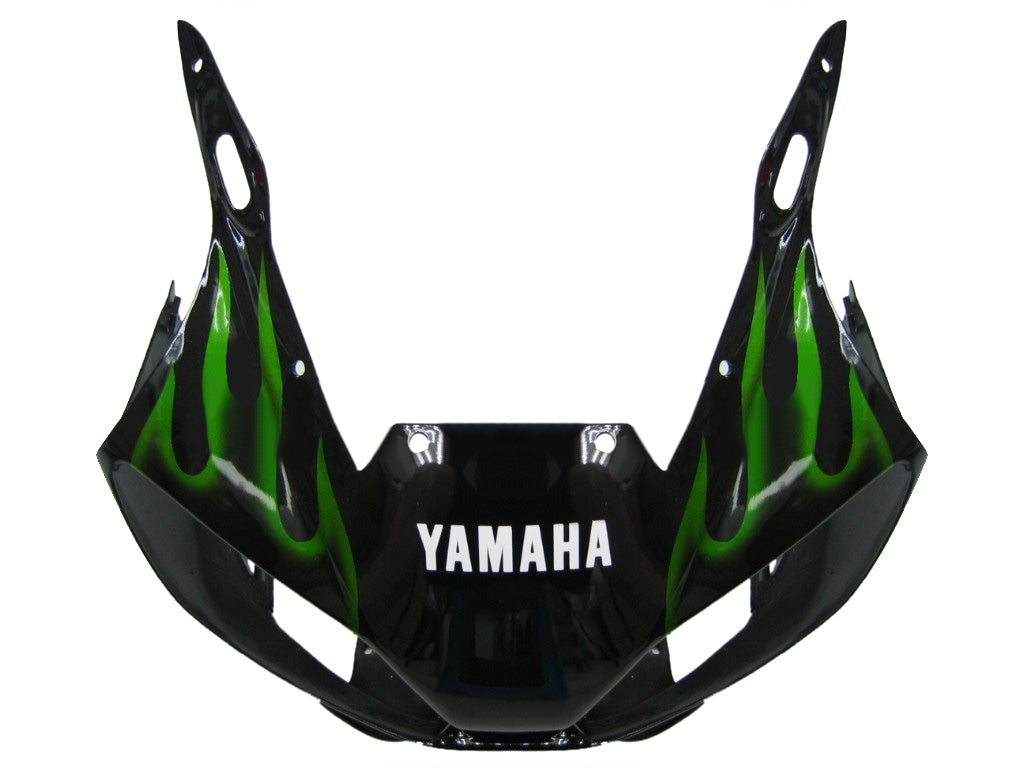 1998-2002 Yamaha YZF-R6 Black & Green Flame Racing stroomlijnkappen algemeen