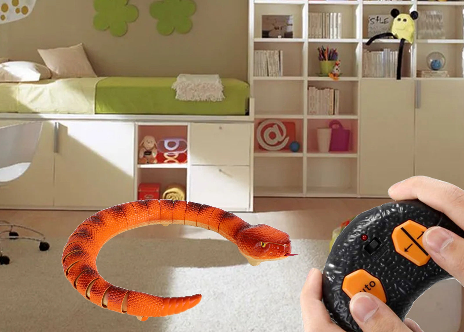 RC Anaconda serpent télécommande infrarouge Animal blague amusant jouet cadeau pour les enfants