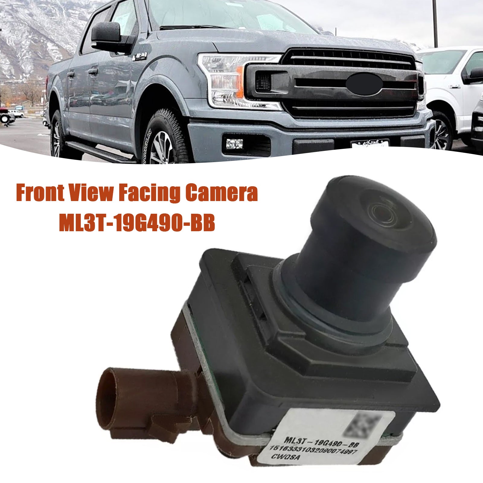 2021 2022 Ford F-150 Vooraanzicht achteruitrijcamera ML3T-19G490-BB ML3T-19G490-BC