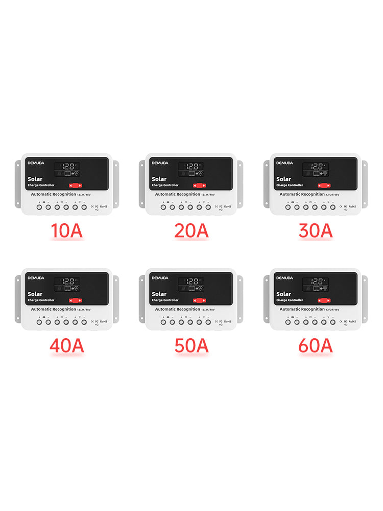 12v24v48v 10a-60a PWM Solar Controller