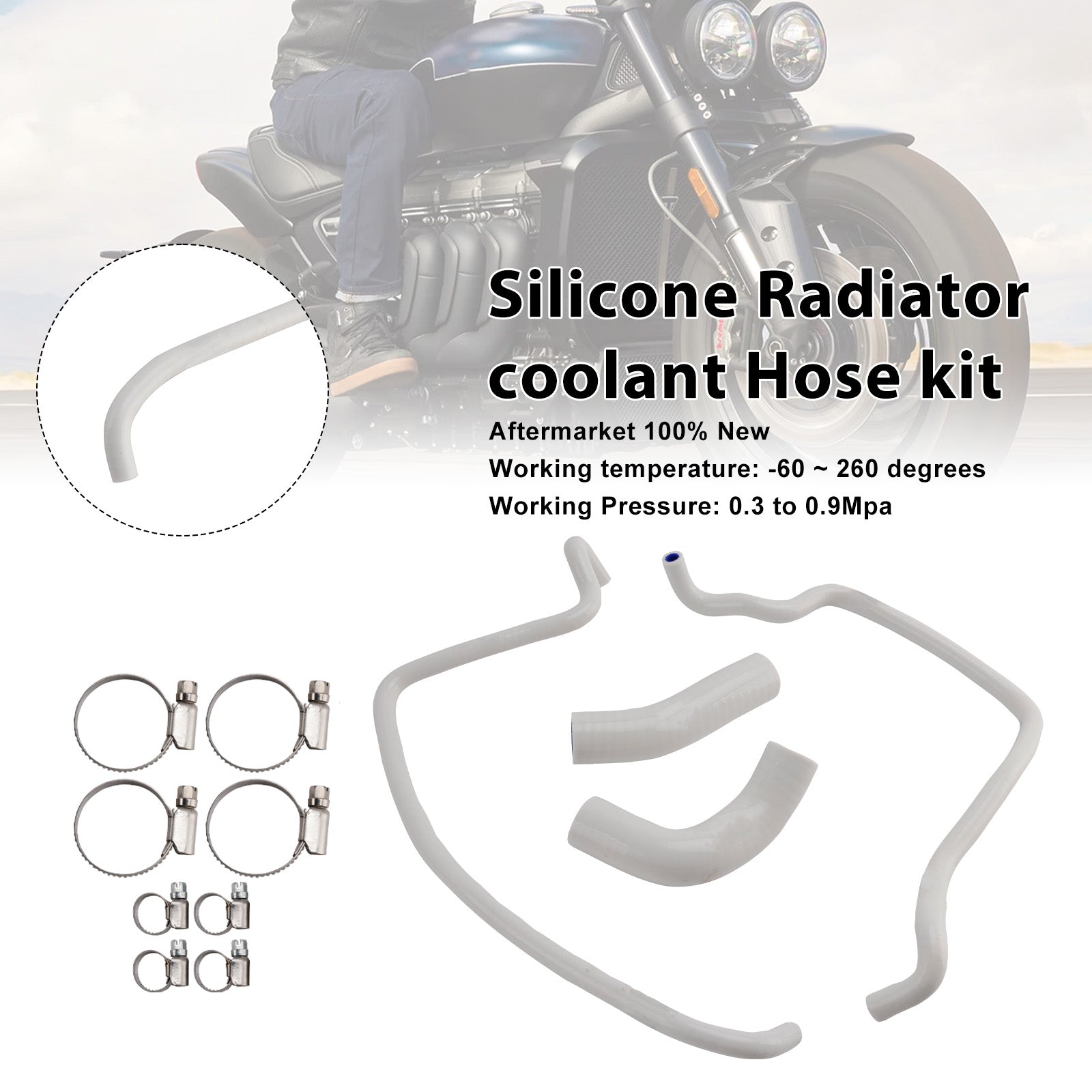 2019-2024 Rocket 3 Silicone Radiator coolant Hose kit