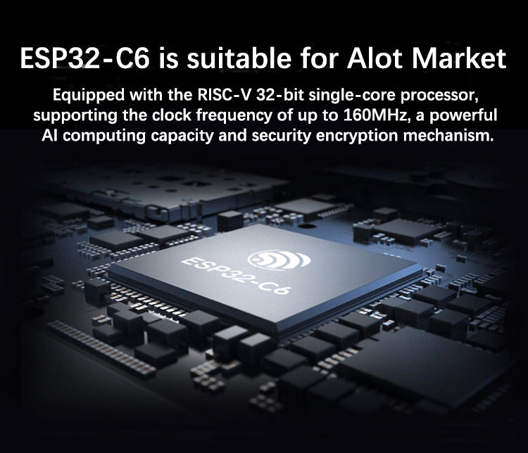 ESP32-C6 Microcontroller-ontwikkelbord 160 MHz Single Core-processor Pi Pico