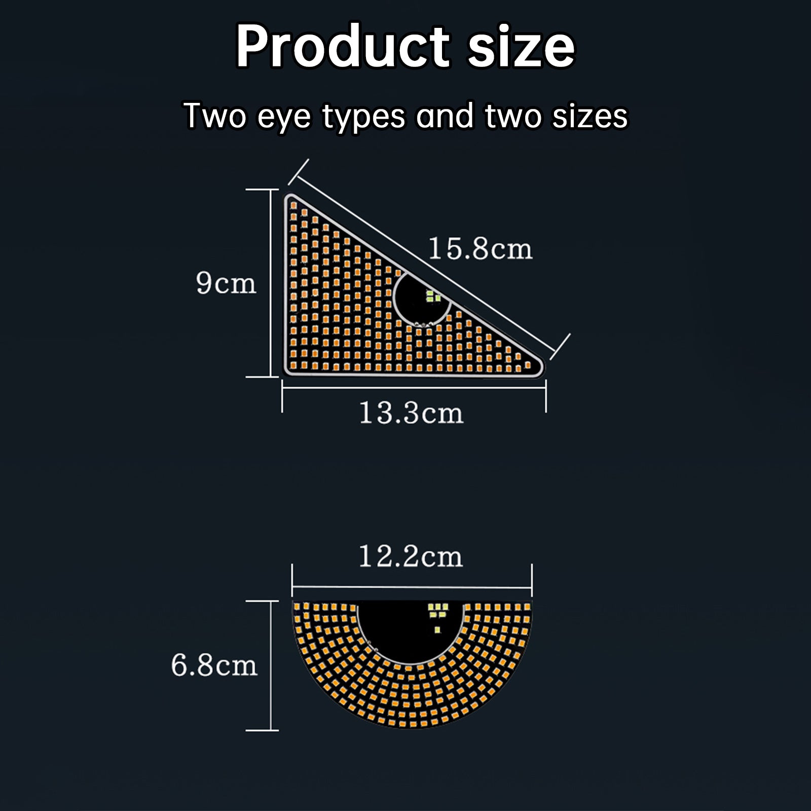 LED-scherm Devil's Eye Car Eye Light Truck Dynamisch LED-licht
