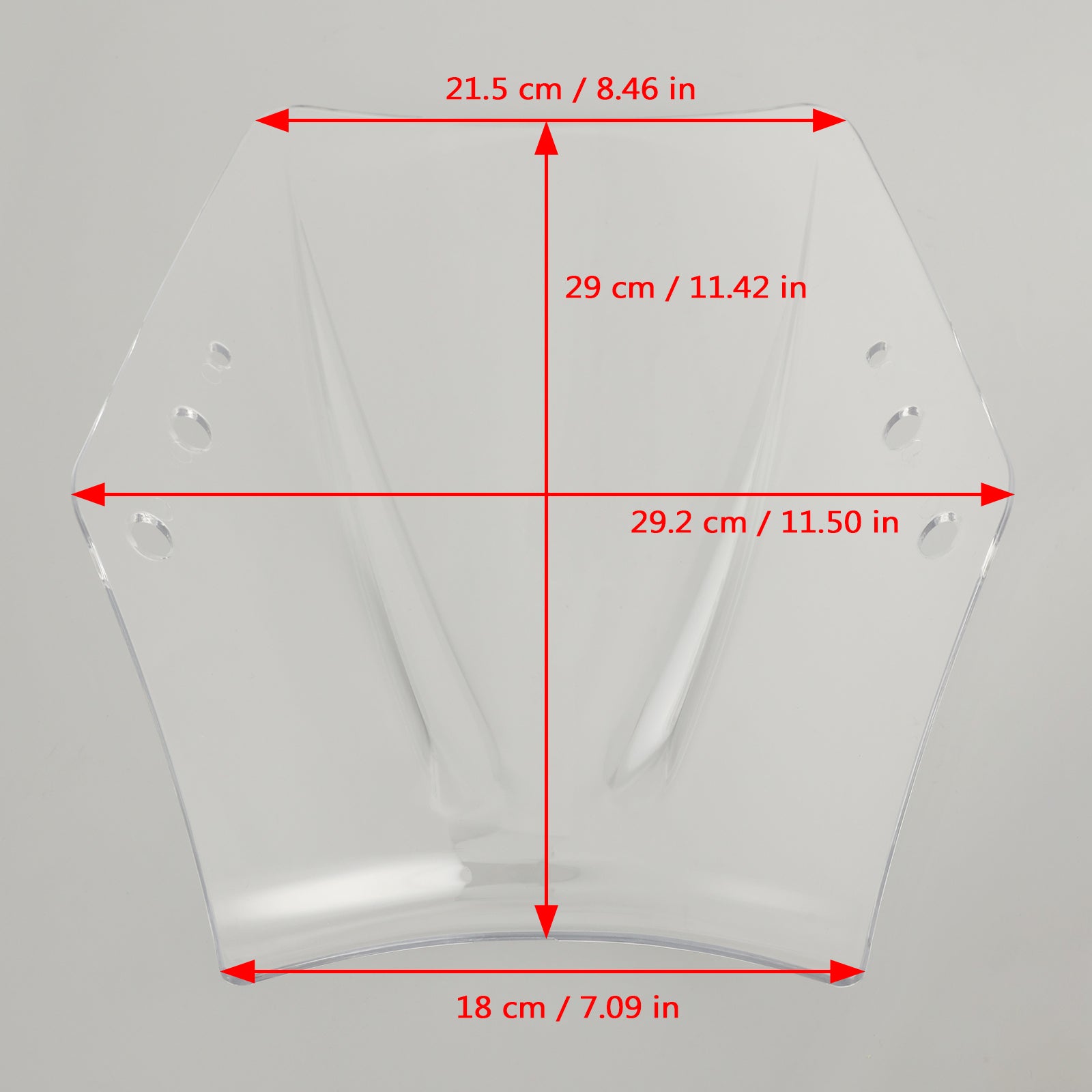 Motor met 22 mm / 7/8" stuur Voorruit Voorruit Universeel