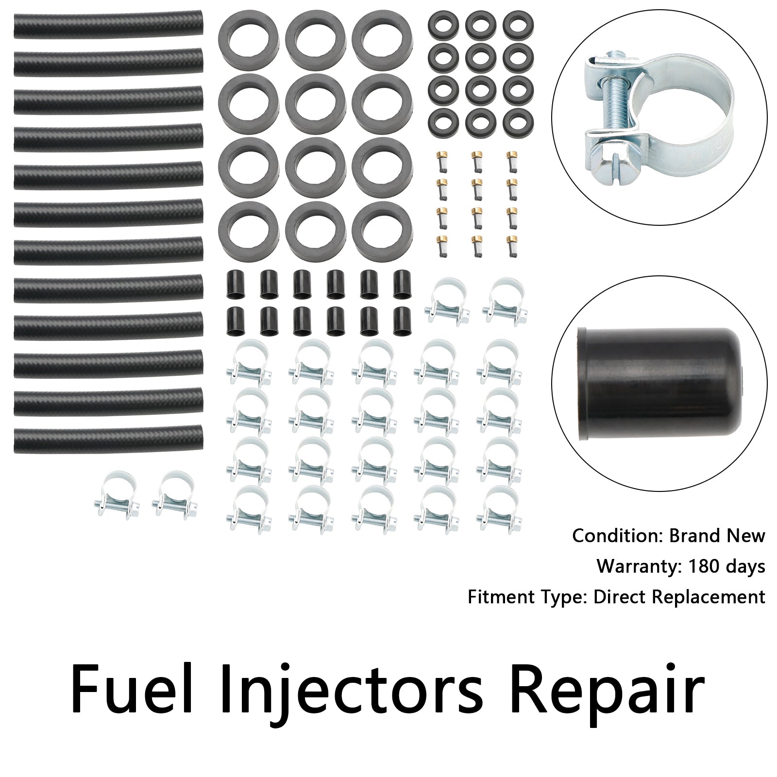 Kit de réparation d'injecteur de carburant 12pcs Fit V12 XJS 1981-1991 Fit Jaguar Fit Porsche