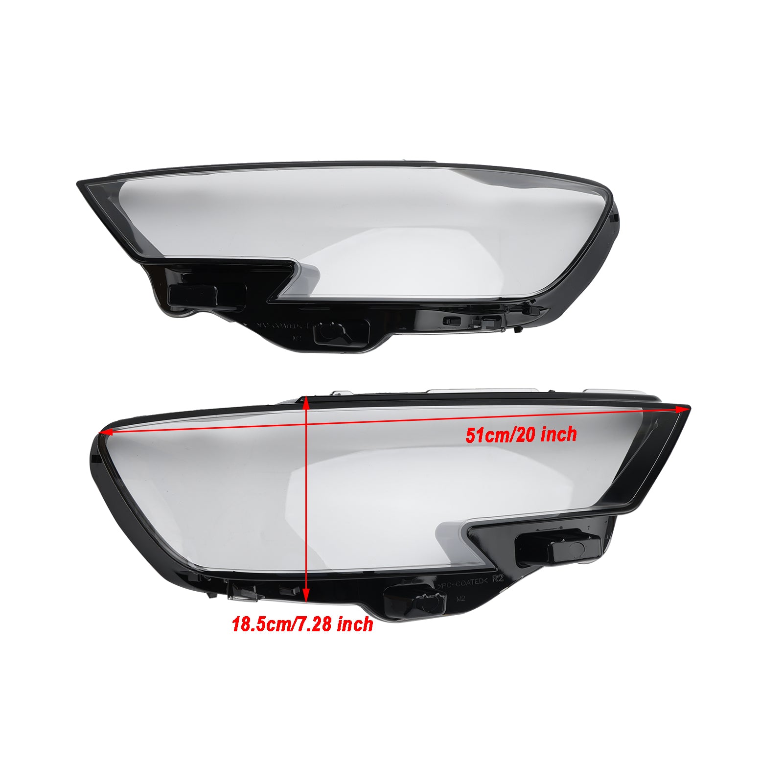 Coque de protection en plastique pour lentille de phare Audi A3 2017 – 2020, 8V0941783 84 gauche + droite