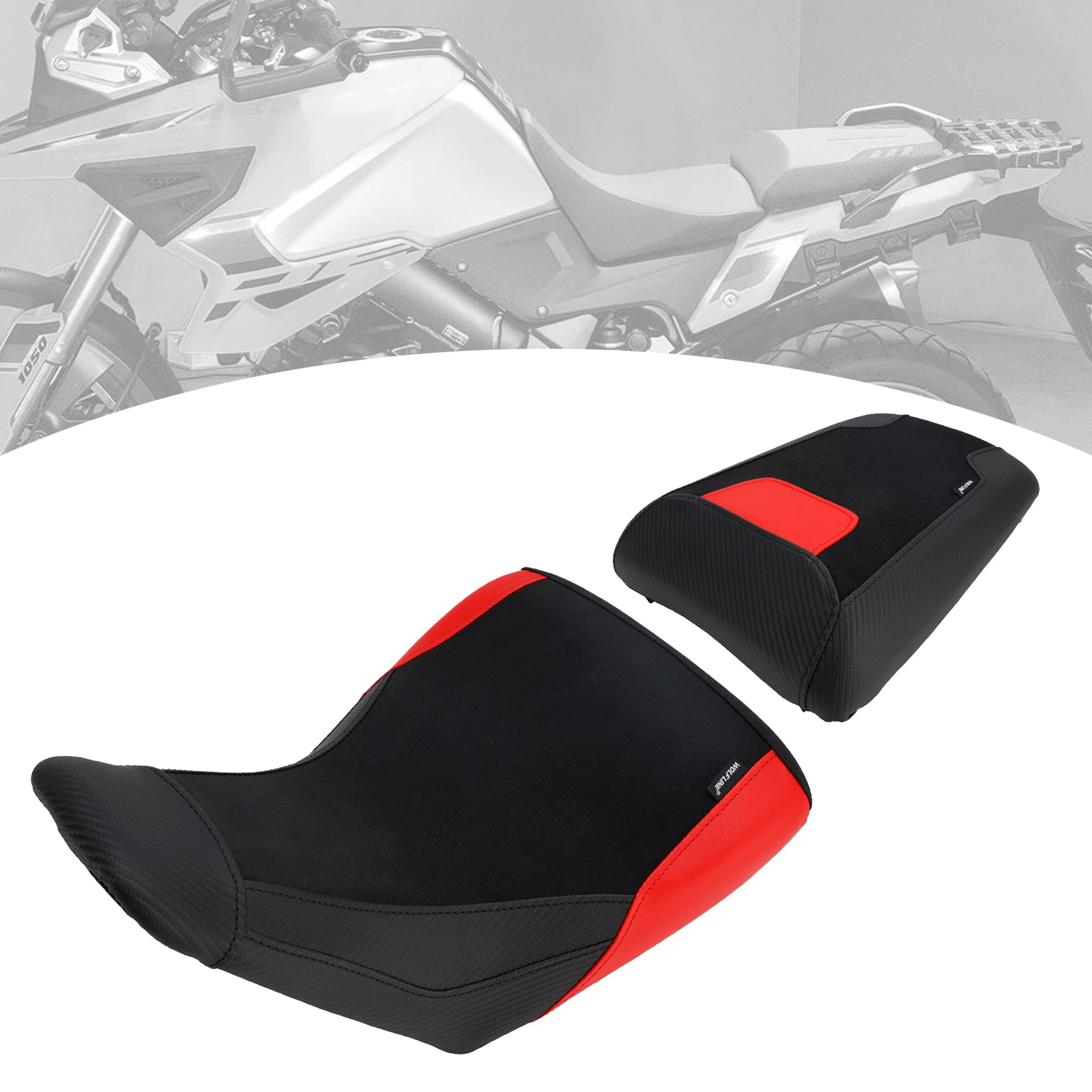 Driver&Passenger Seat Lower Cushion Red For Suzuki V-Strom Dl1050 2023-2025