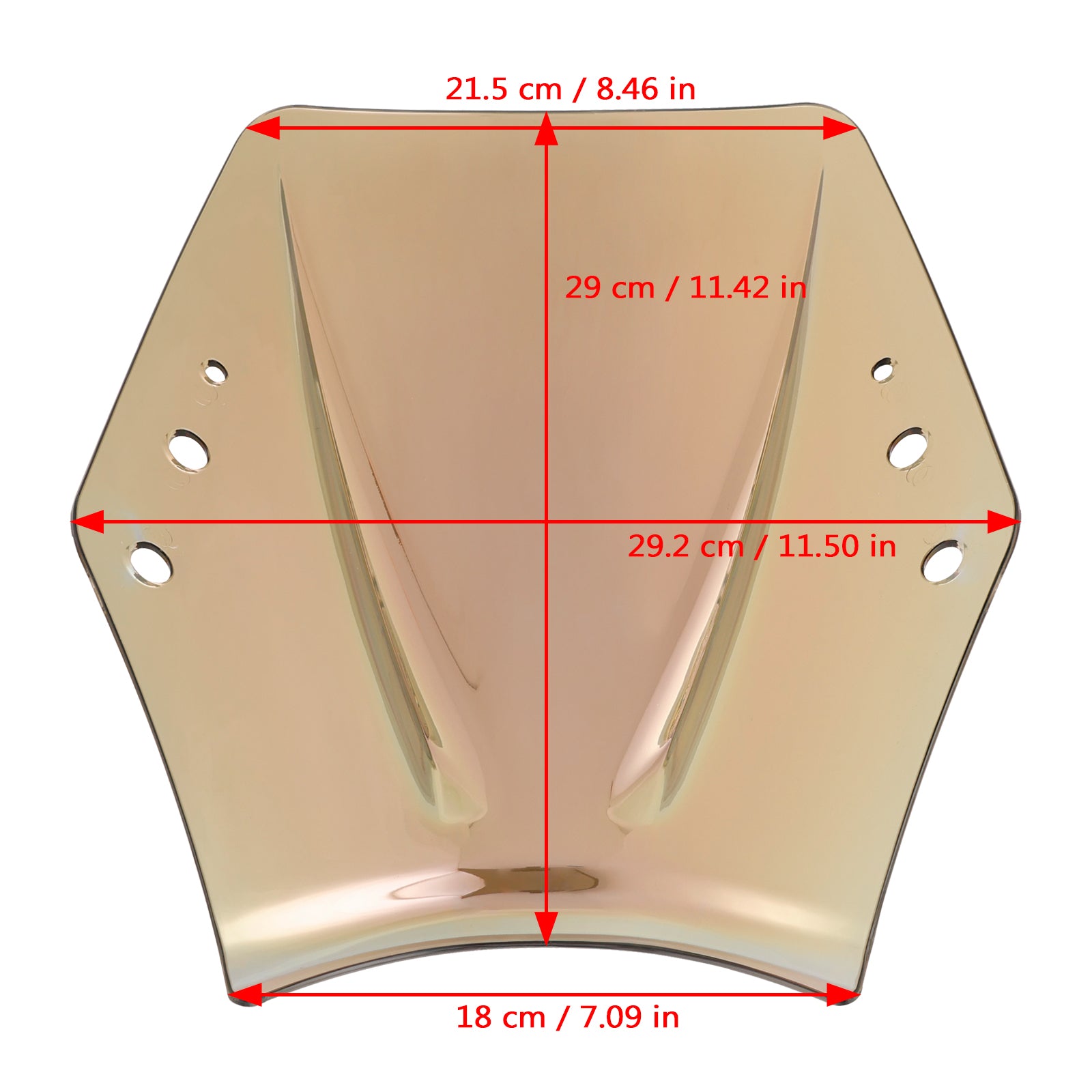 Moto avec guidon 22mm / 7/8 "pare-brise pare-brise universel