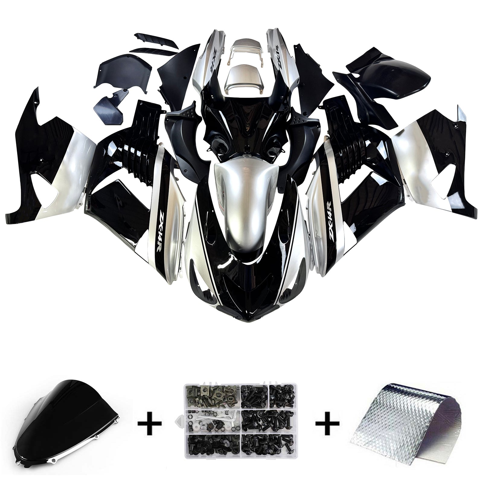 Injection Fairing Kit Bodywork Plastic ABS fit For Kawasaki ZX14R 2006-2011
