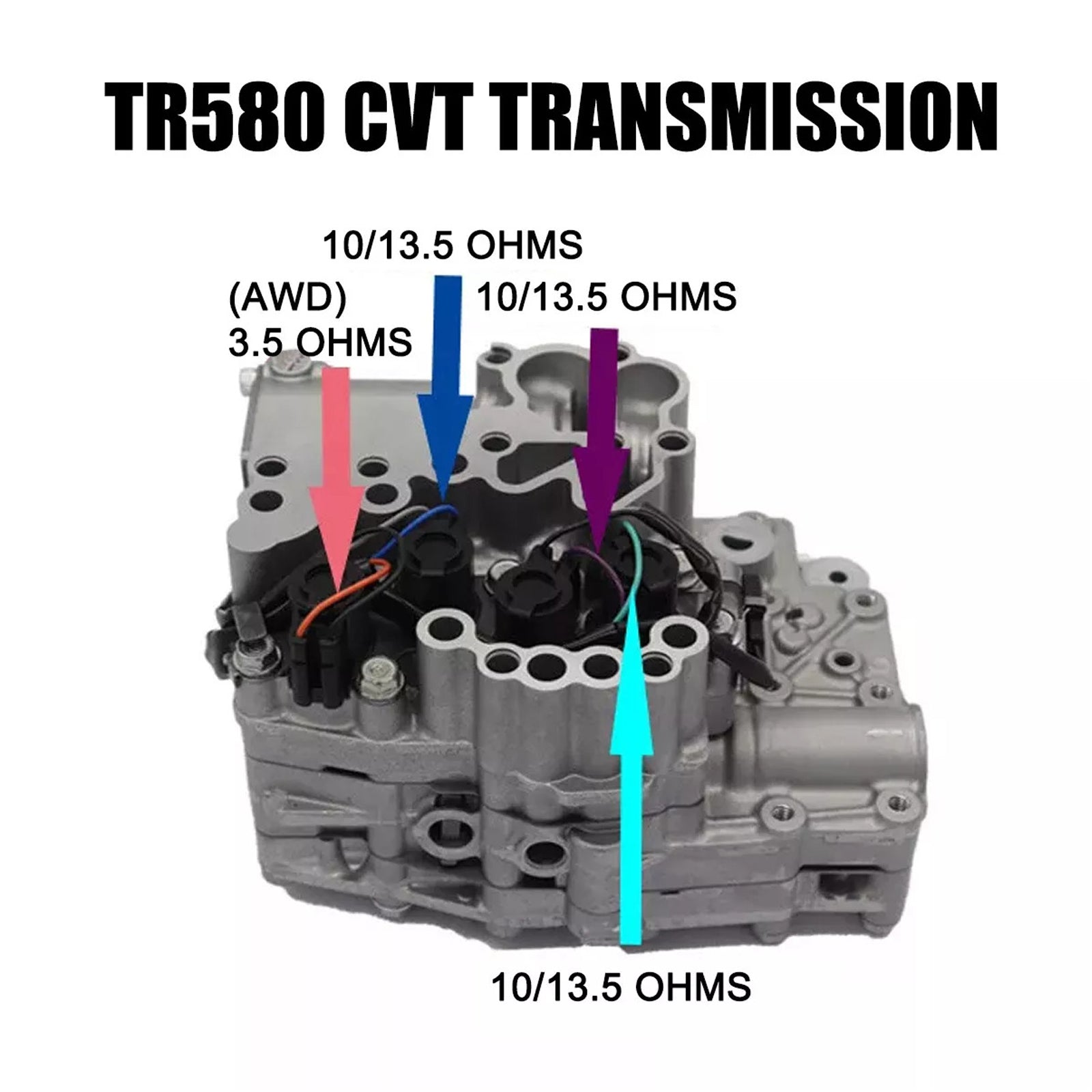 Subaru Lineartronic CVT TR580 TR690 4-delige koppelomvormer AWD-solenoïde