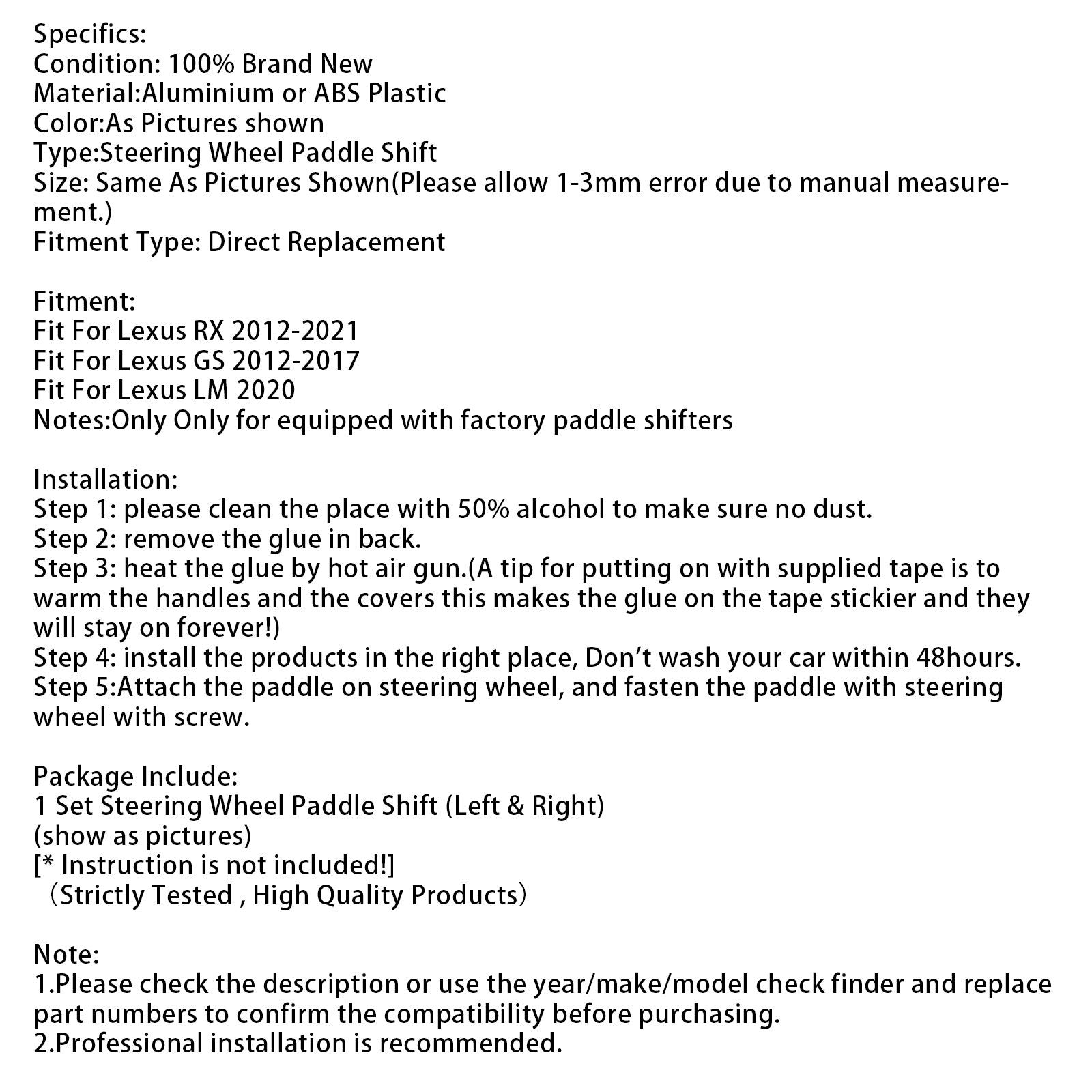 Stuurwiel-schakelversteller voor Lexus RX GX